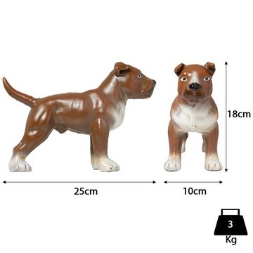 Moritz Dekofigur Hund Hundefigur aus Gußeisen, Gartenfigur Gartedekoration Hundefigur Hund