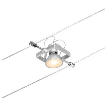 Paulmann Deckenleuchte Wire Systems in Chrom-matt GU5,3 eckig, keine Angabe, Leuchtmittel enthalten: Nein, warmweiss, Seilsystem