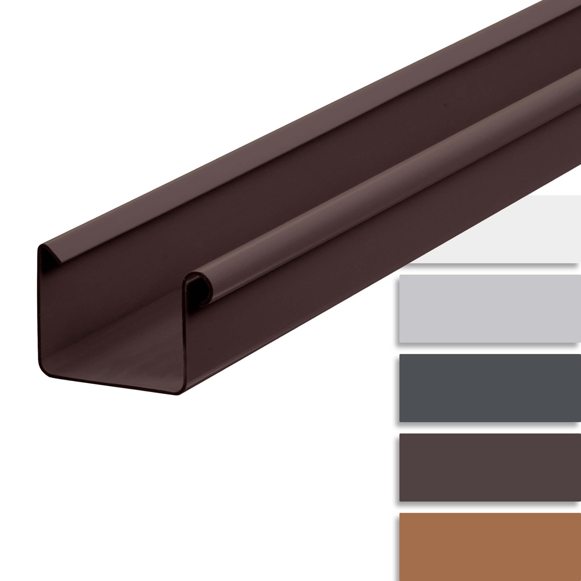 INEFA Kastendachrinne Dachrinne, kastenförmig, 200 cm, NW 68, 1-St., Kastenrinne, einfache Steckmontage, Made in Germany