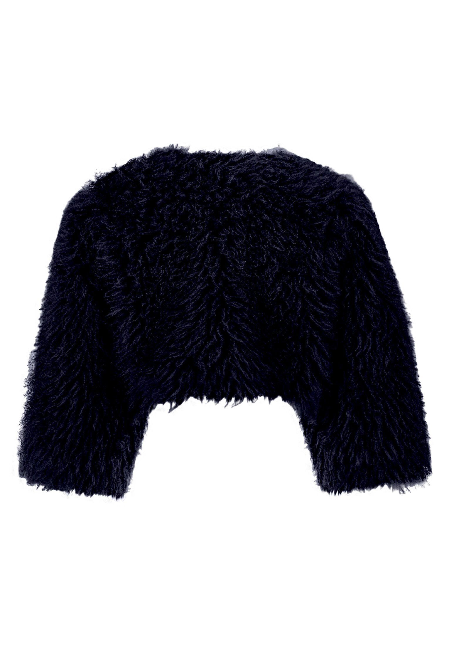 Vera Mont Fellimitatjacke Damen mit Rundhalsausschnitt