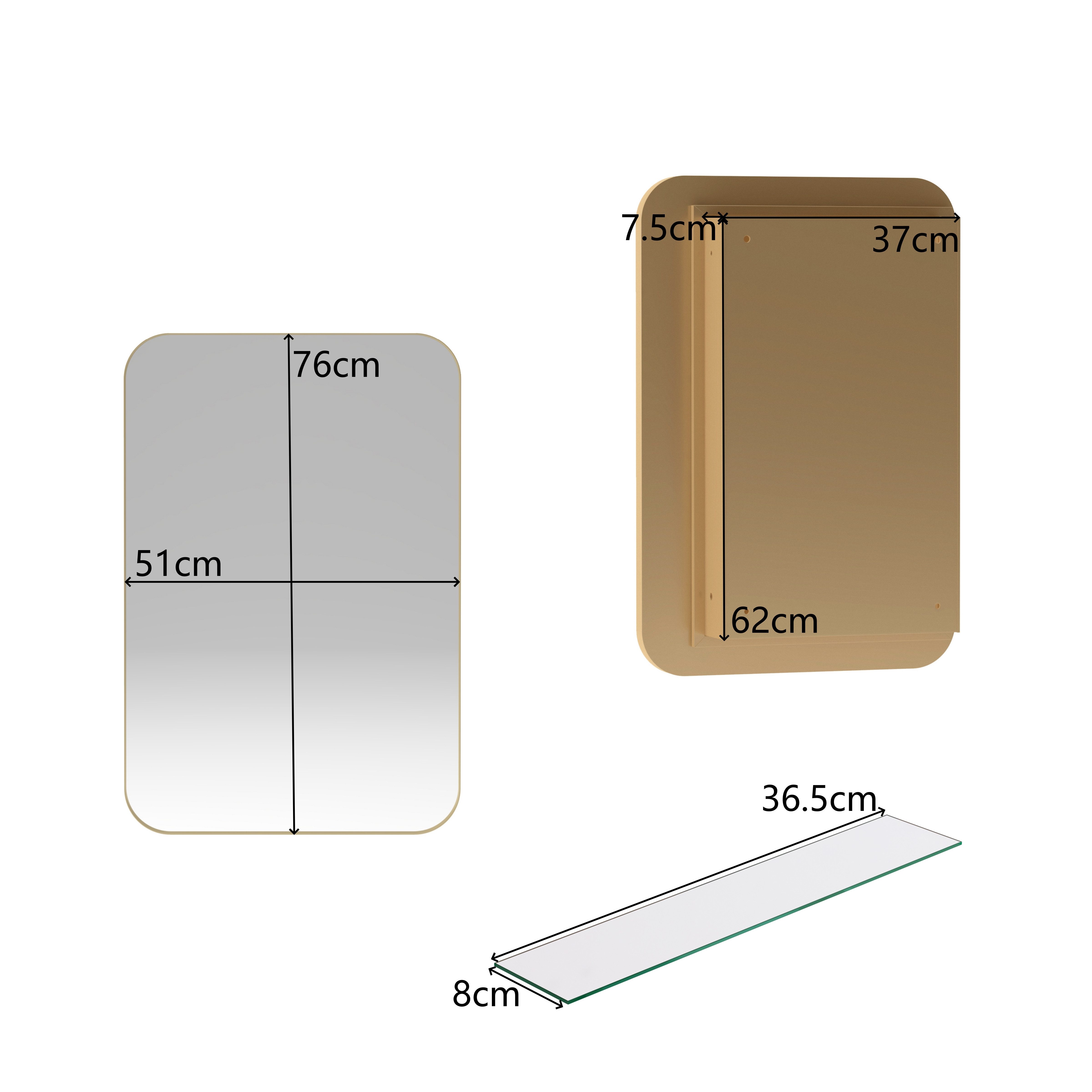 Celya Spiegelschrank Moderner Wand-Badezimmerschrank,Rechteckiger Spiegelsc günstig online kaufen