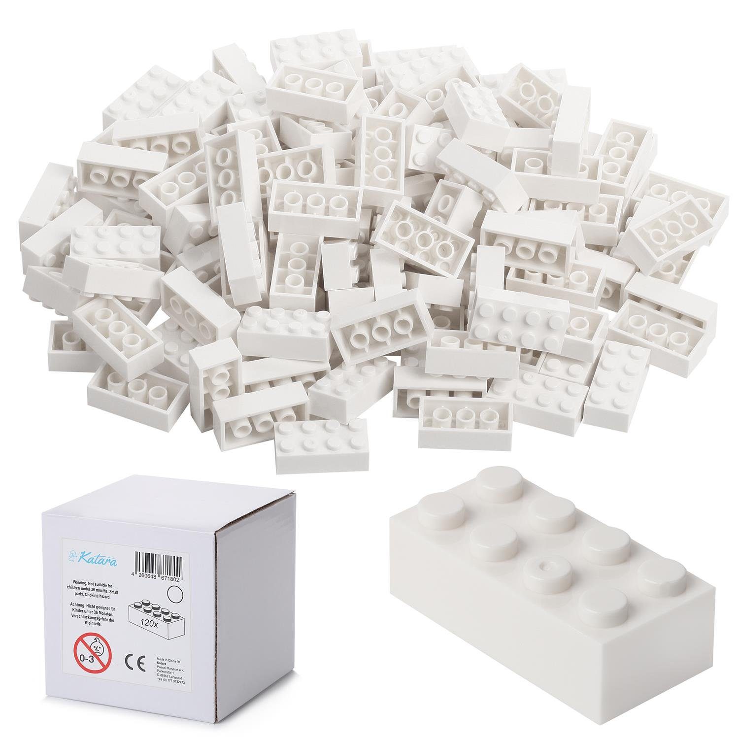 Katara 120 Steckbausteine 4x2 Noppen, Spielzeug Konstruktionsspielsteine, ( günstig online kaufen