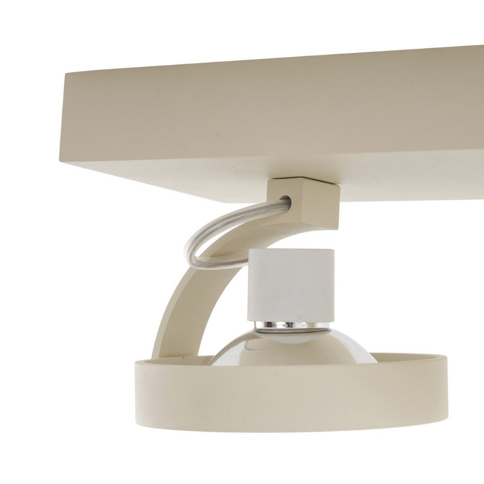 Qazqa LED Aufbaustrahler Go, ohne Leuchtmittel, Extra-Warmweiß, QAZQA Aufbau­spot, g9, Beige, Aluminium, Modern