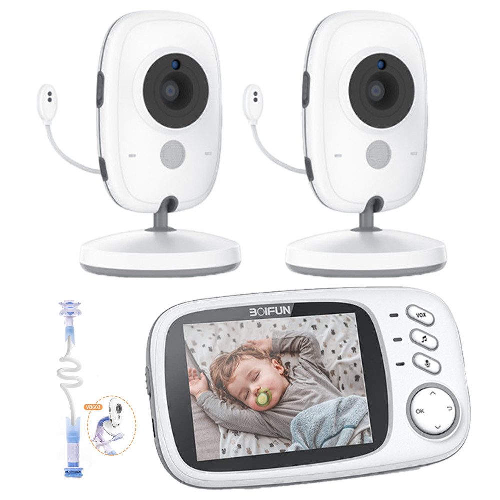 Babyphone 3.2" Babyphone mit 2 Kameras 3,2 Zoll Video Baby Monitor