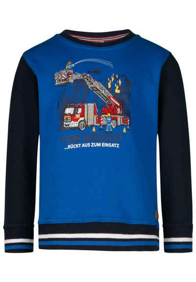 SALT AND PEPPER Sweater »Boys Sweatshirt Print EMB Fire« (1-tlg)