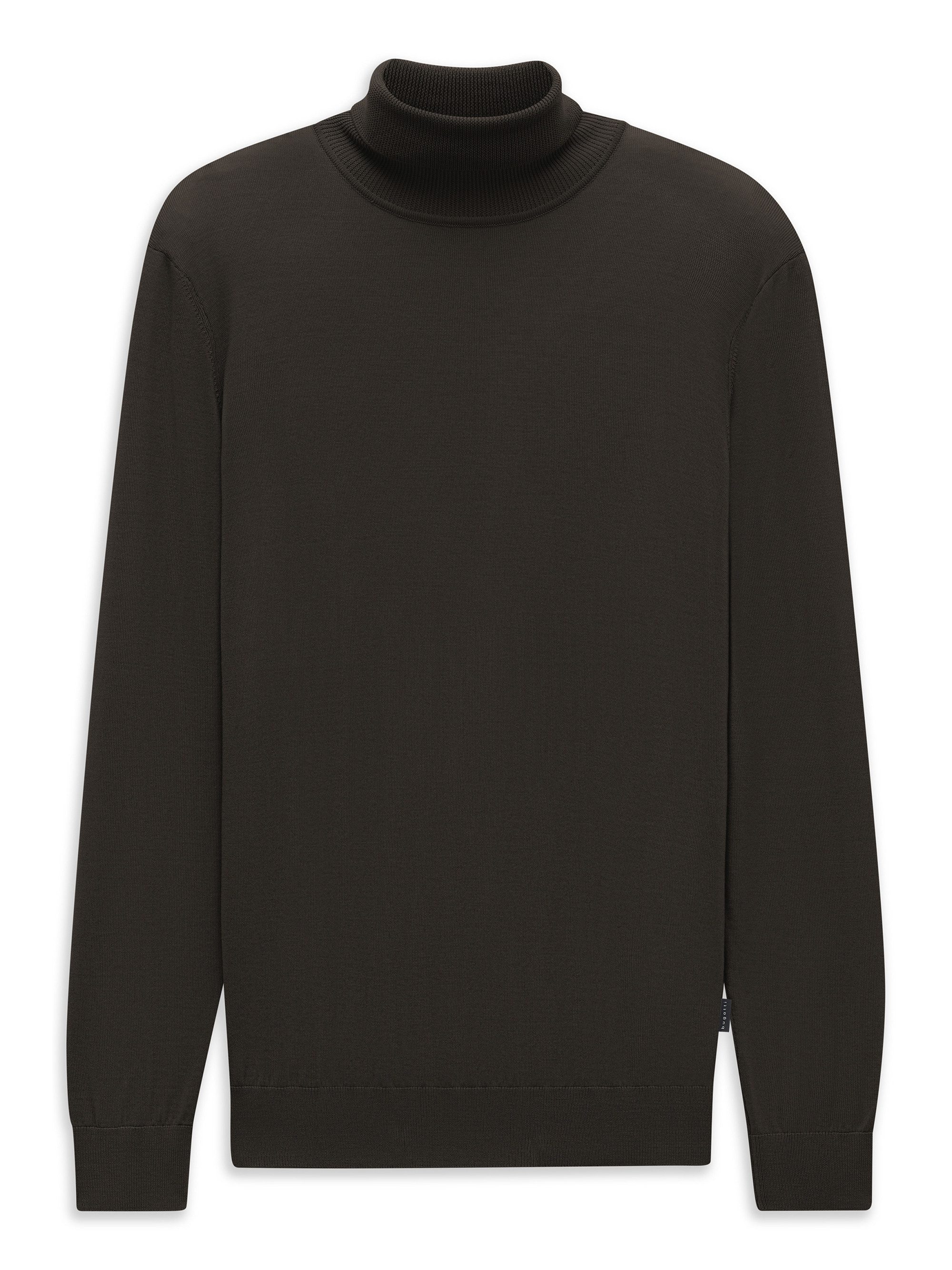 bugatti Rollkragenpullover Regular Fit Regular Fit Wolle Feinstrick