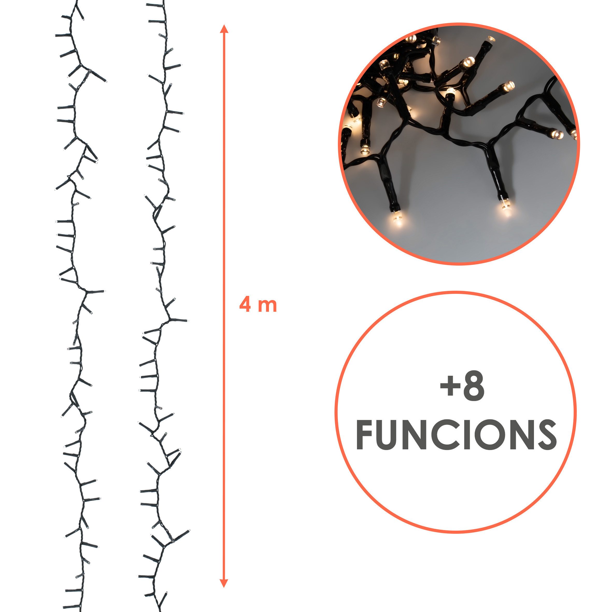 Spetebo LED-Lichterkette Deko Beleuchtung Akku betrieben günstig online kaufen