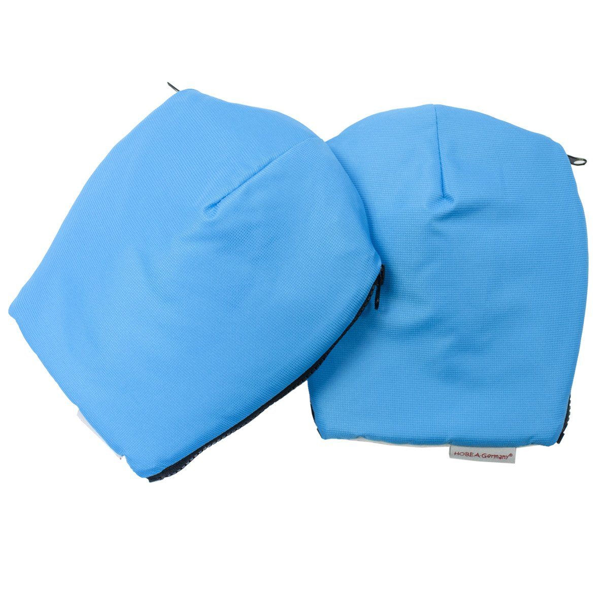 HOBEA-Germany Kinderwagen-Handwärmer Handschuhe (2-St), Handmuff Kinderwagen-Handschuhe, für mit Handmuff, den Kinderwagenmuff, blau Kinderwagen, Reisverschluß