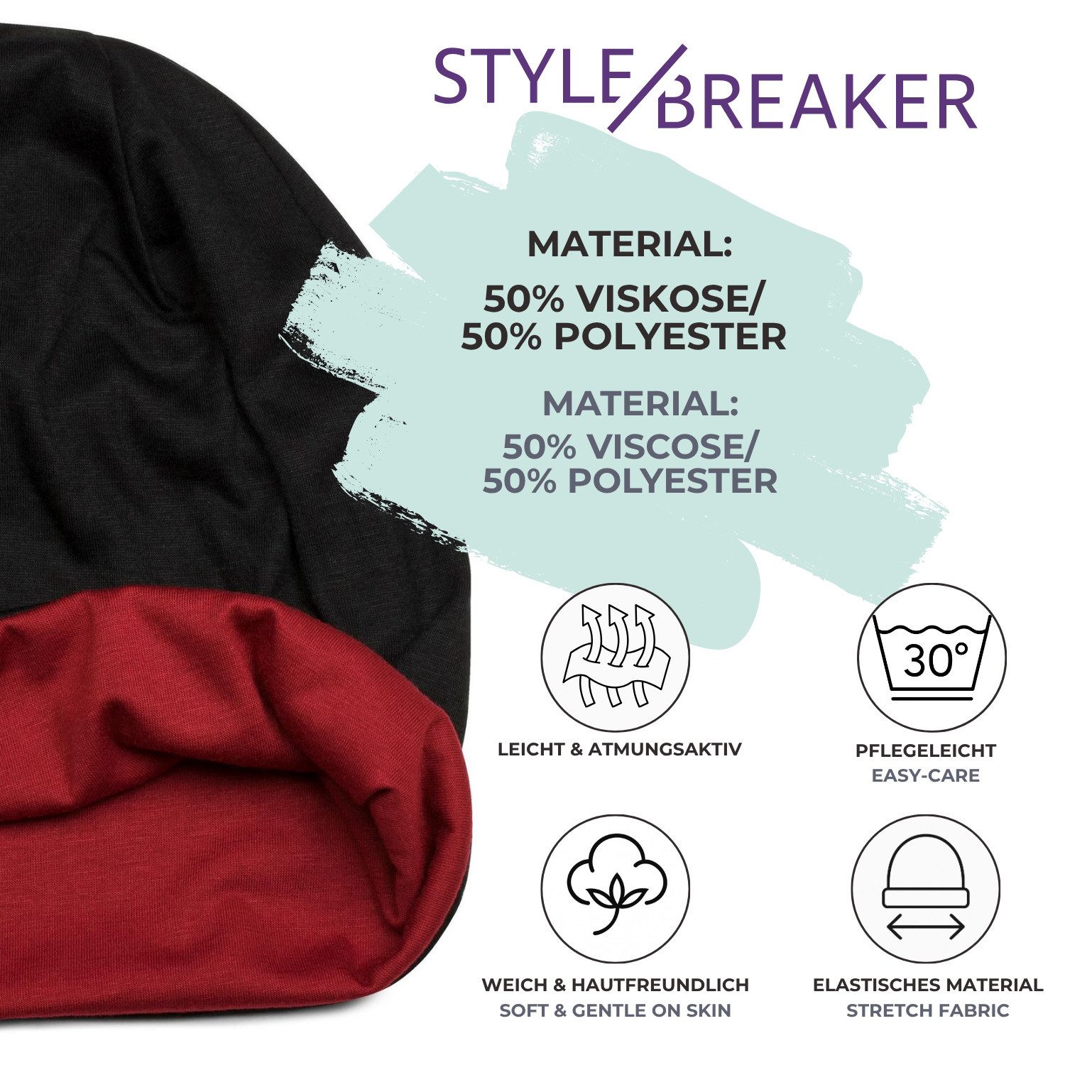 styleBREAKER Beanie Wende Beanie (1-St) – Bild 4 von 5