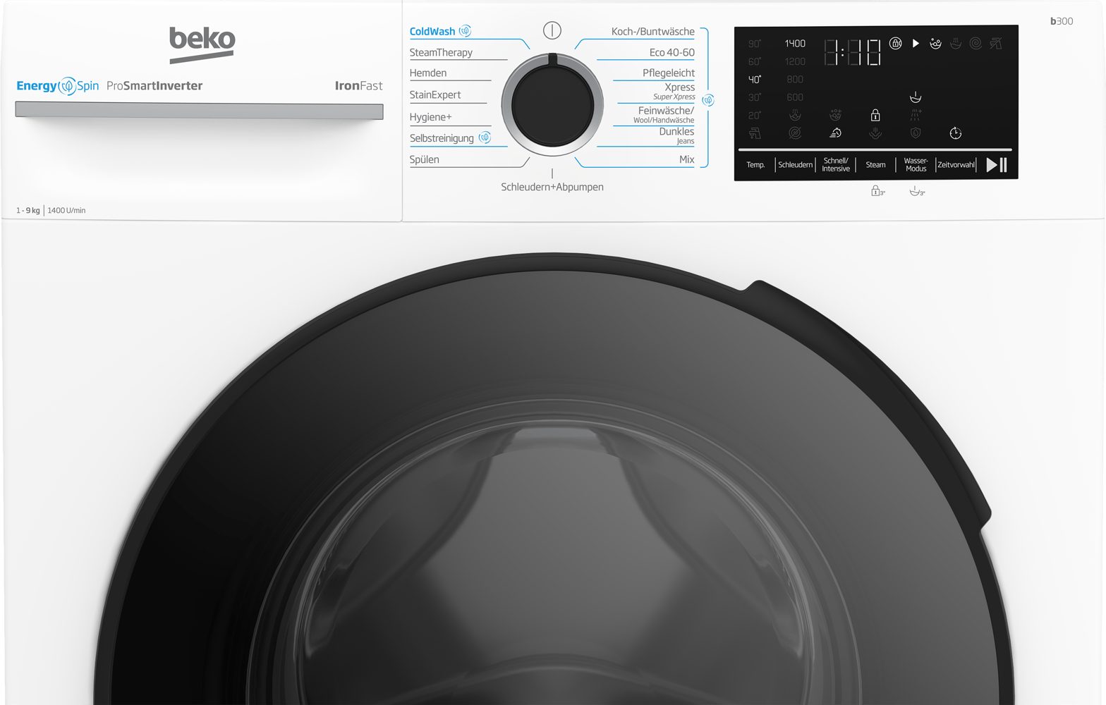Schleudermechanismus der BEKO Waschmaschine mit 1400 U/min