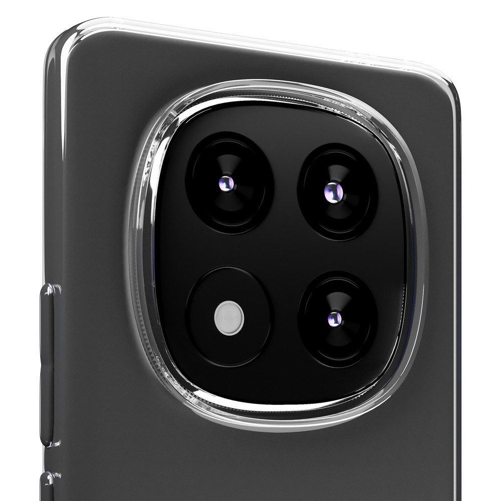 3MK Smartphone-Hülle 3mk Clear Case für Xiaomi Redmi Note 14 Pro – transparent, transparent, Kameraschutz, sturzgeprüft, dünn