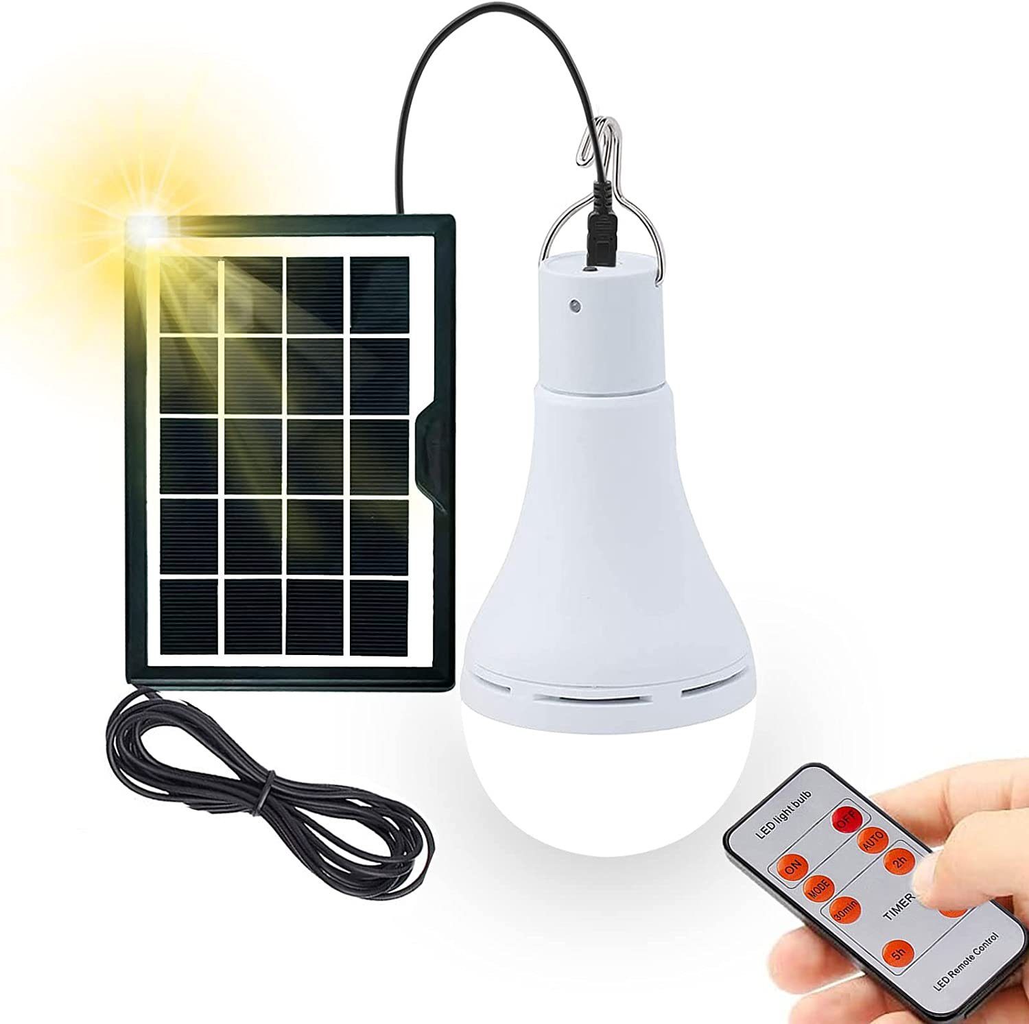 Mmgoqqt LED Solarleuchte »Solarlampen für Außen,Portable Solar LED  Glühbirne,Campinglampe Solar Laterne Hängelampe für Innen Außen Camping  Wandern Gartenhaus Hühnerstall« online kaufen | OTTO