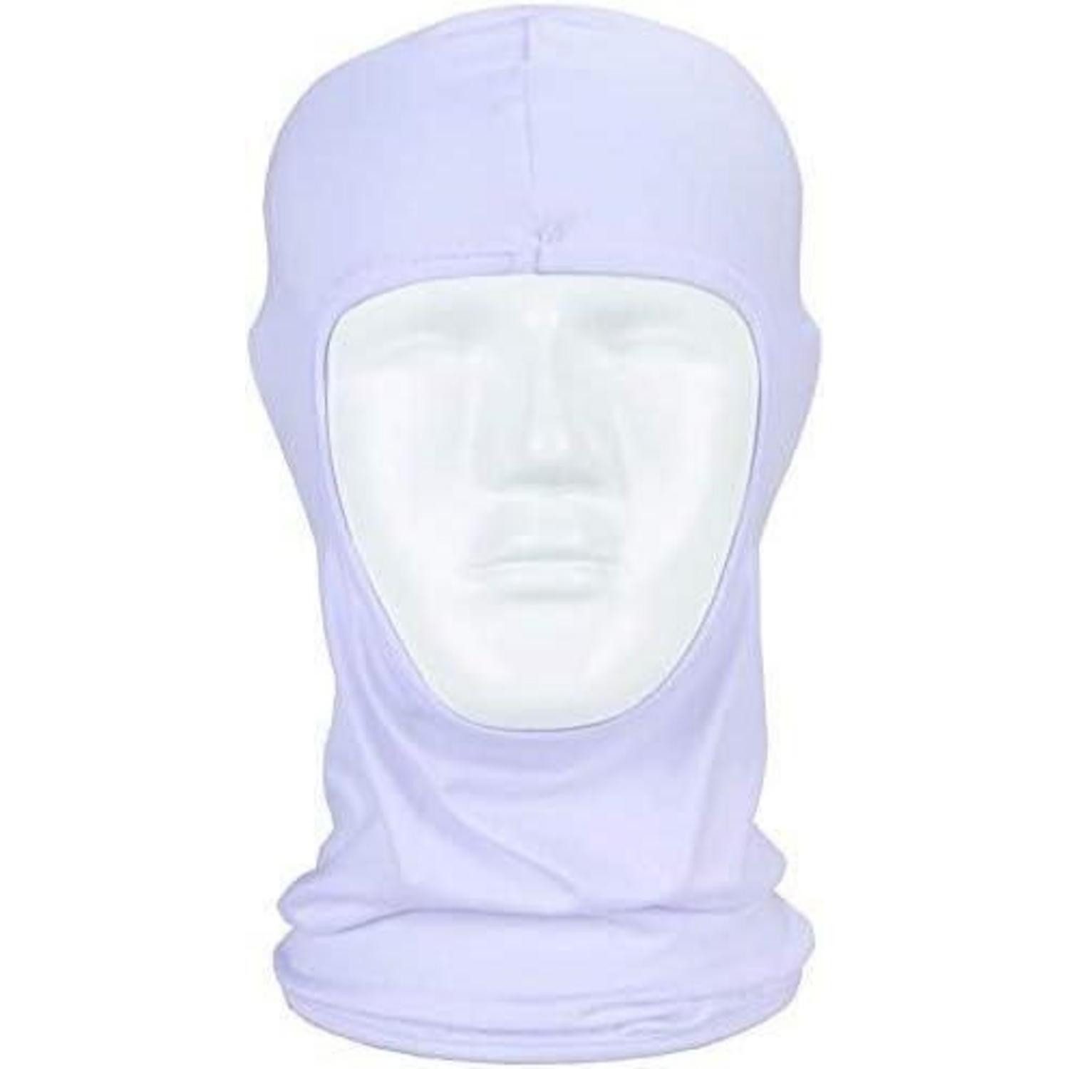 LuxusKollektion Sturmhaube Sturmhaube Balaclava Vollgesichtsmaske UV Schutz Weiß 3er Pack