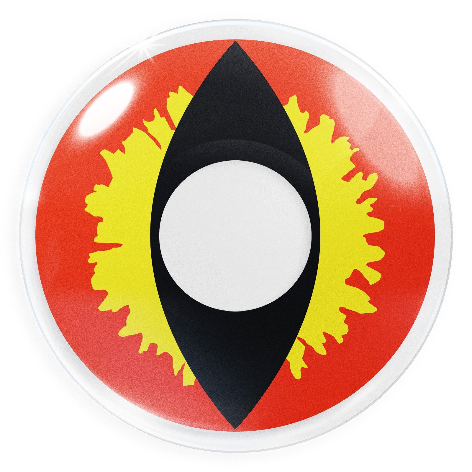 MeralenS Jahreslinsen orangene 'Dragon Eye' Manga Fun Linsen 1 Paar. Halloween & Cosplay