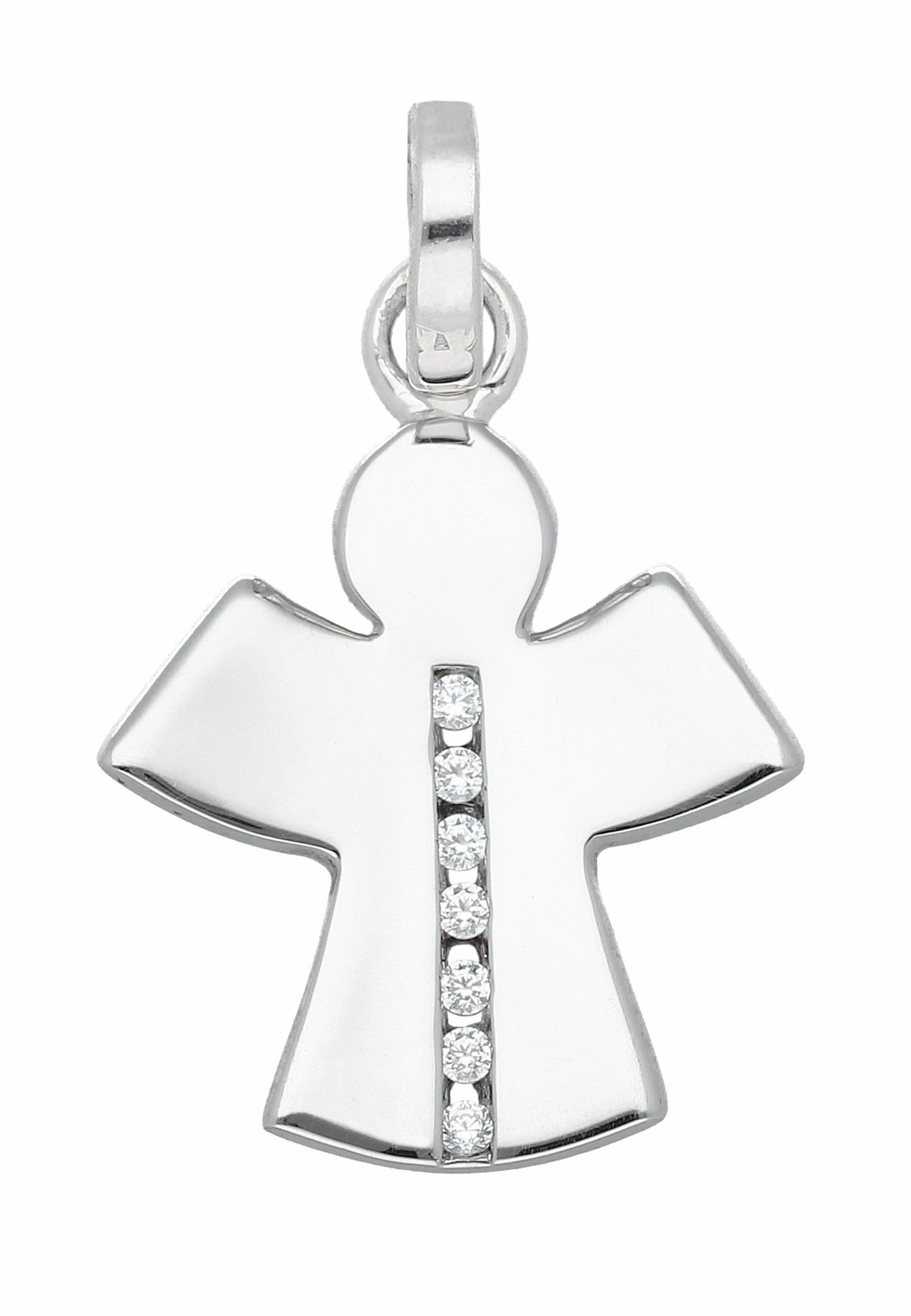 Kettenanhänger Damen 925 Silber Anhänger Engel mit Zirkonia