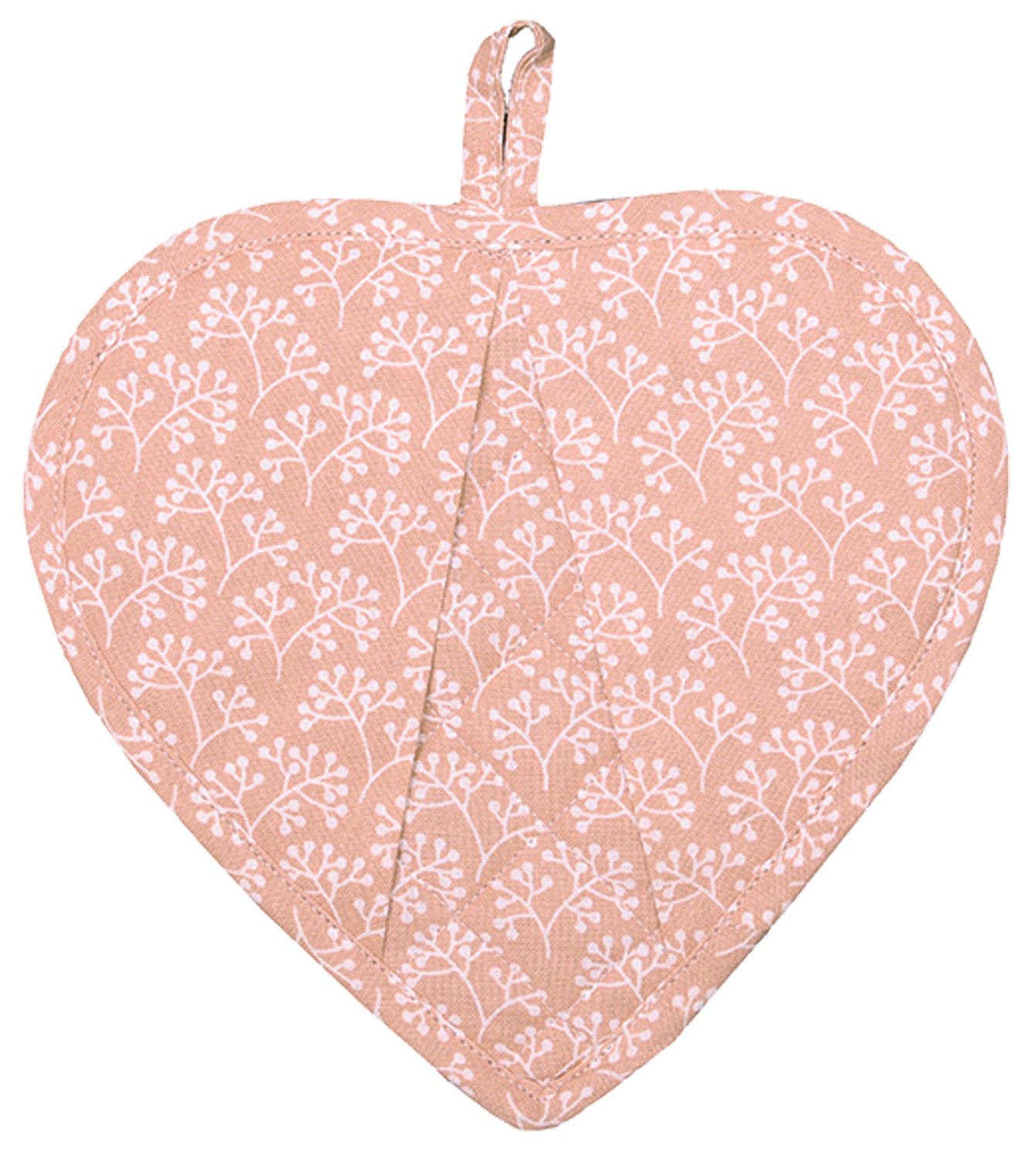 Krasilnikoff Topflappen Berries, (1-tlg., 1-teilig), Topflappen Pfannen Untersetzer Greif-Taschen wattiert ca.22x22cm