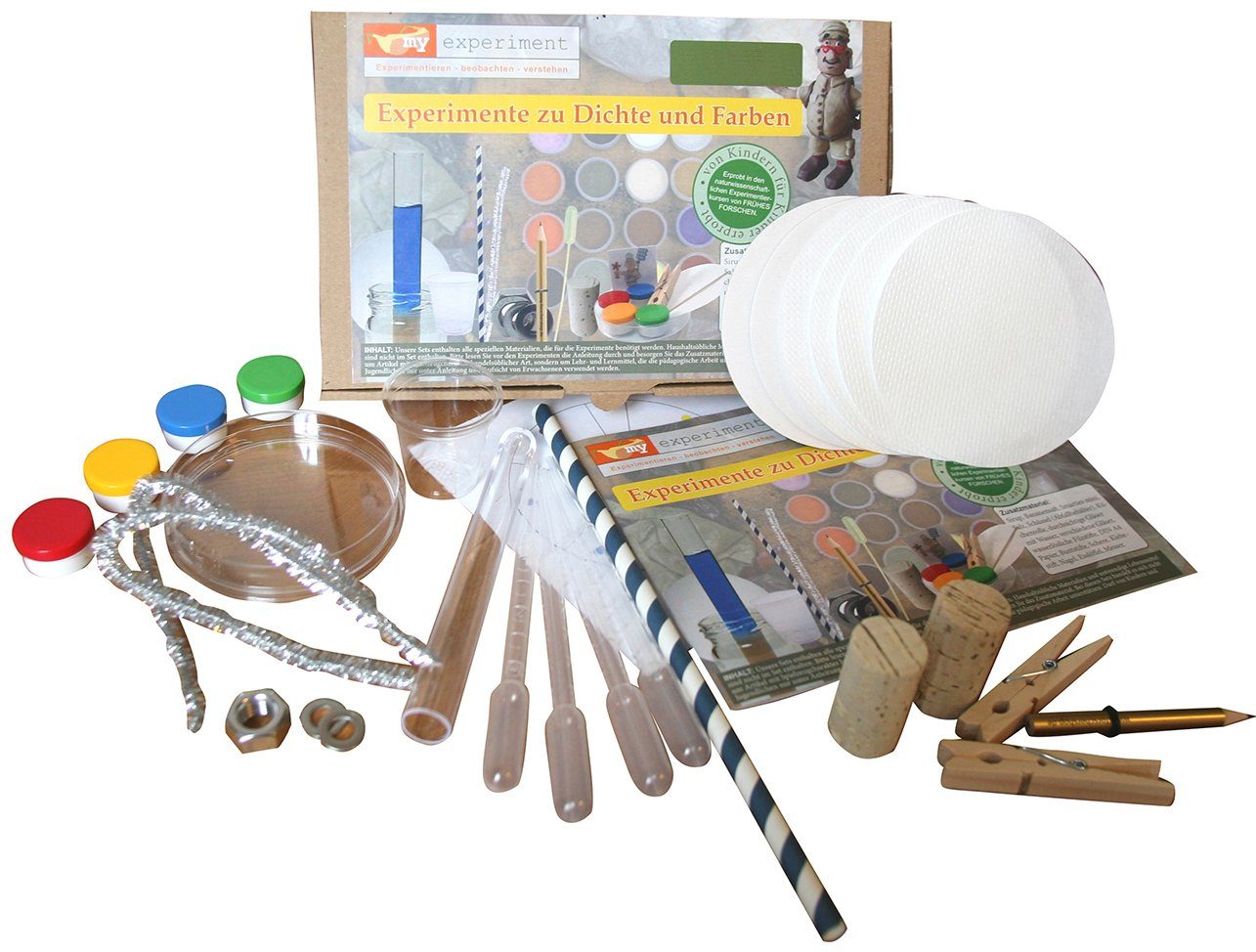 myExperimentSet Experimentierkasten "Farbspektakel & schwimmen-schweben-sinken", (1-tlg., Forschen, Entdecken, Wissen erleben), Mint-Förderung