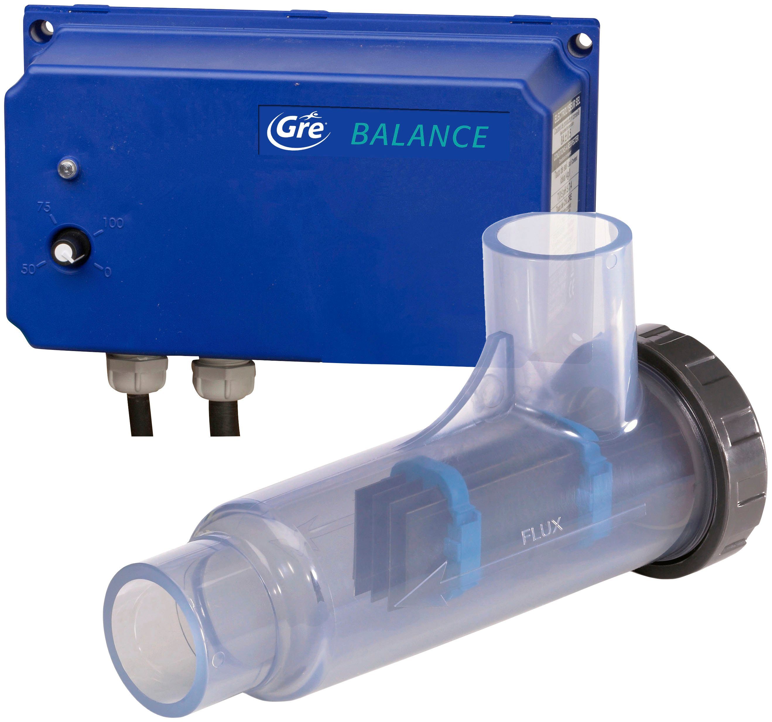 Gre Chlordosierer EESB55, max. 8 g/h, Durchflussrate max. 1 m³/h, Salz-Elektrolyse-System