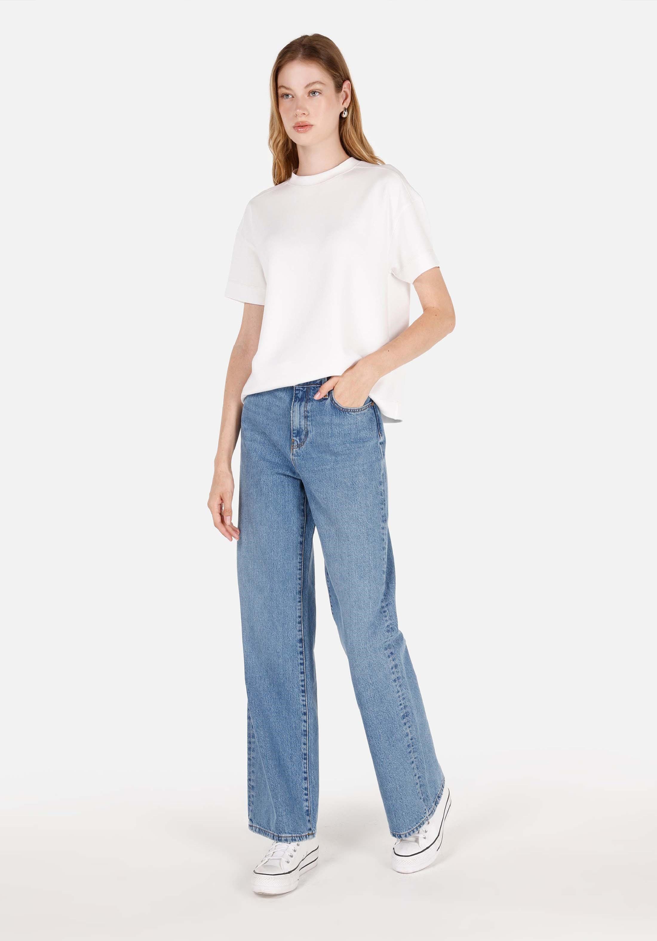 Colins Shorts Colins Regular Fit Indigo-Jeans für Damen