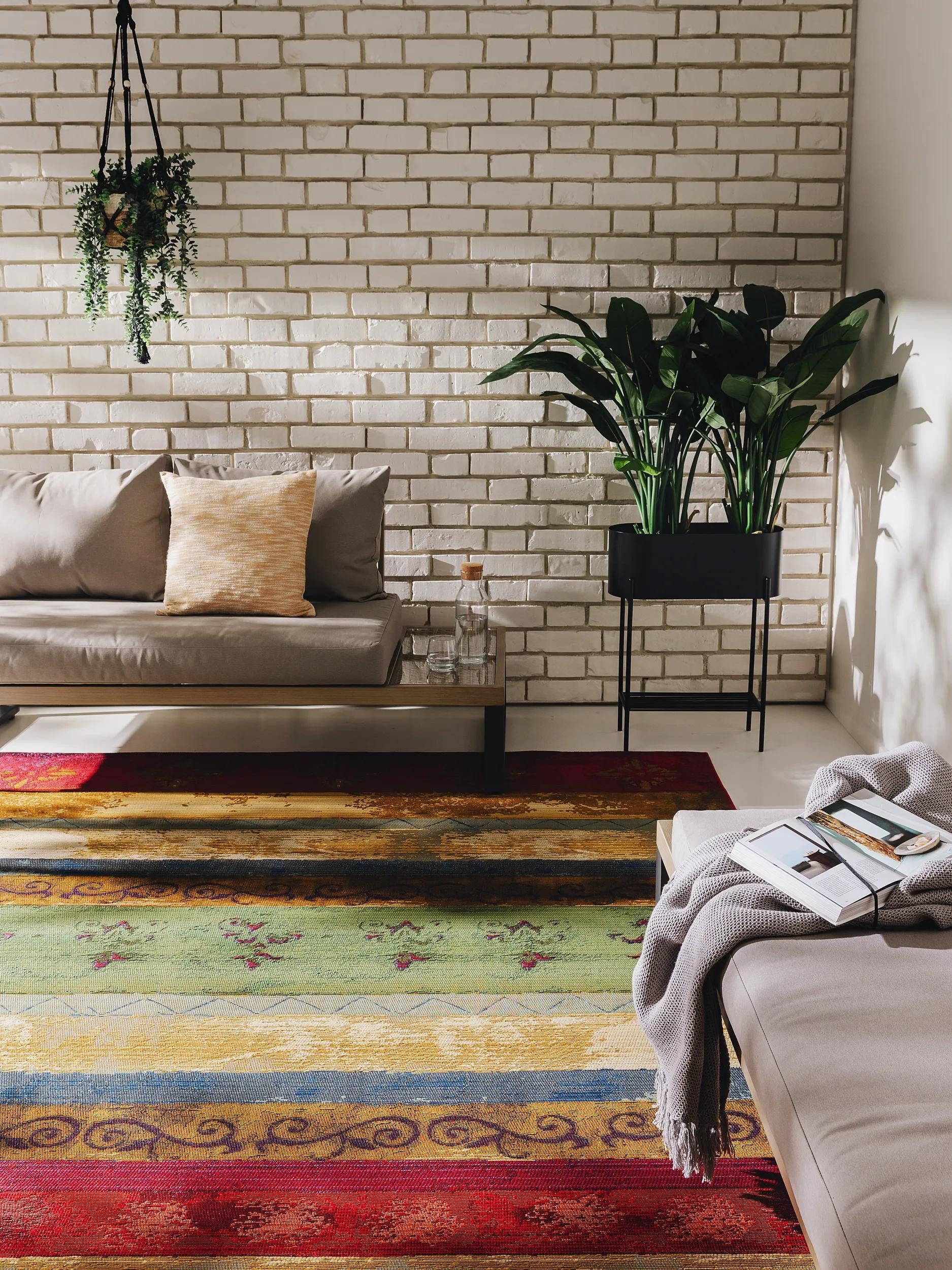 benuta Outdoorteppich Artis, rechteckig, Höhe: 5 mm, Kunstfaser, Berber, Ethno-Style, Wohnzimmer