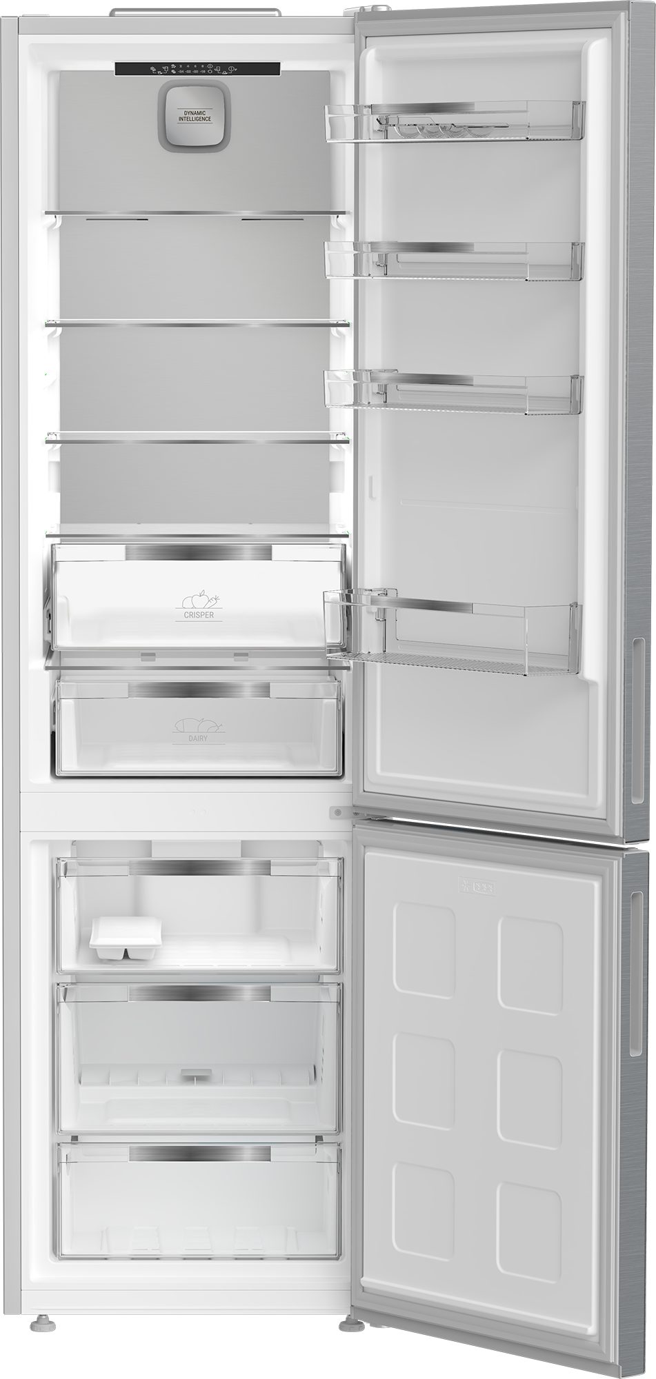 BAUKNECHT Kühl-/Gefrierkombination KGDNF 203 A, 203,5 cm hoch, 59,5 cm breit