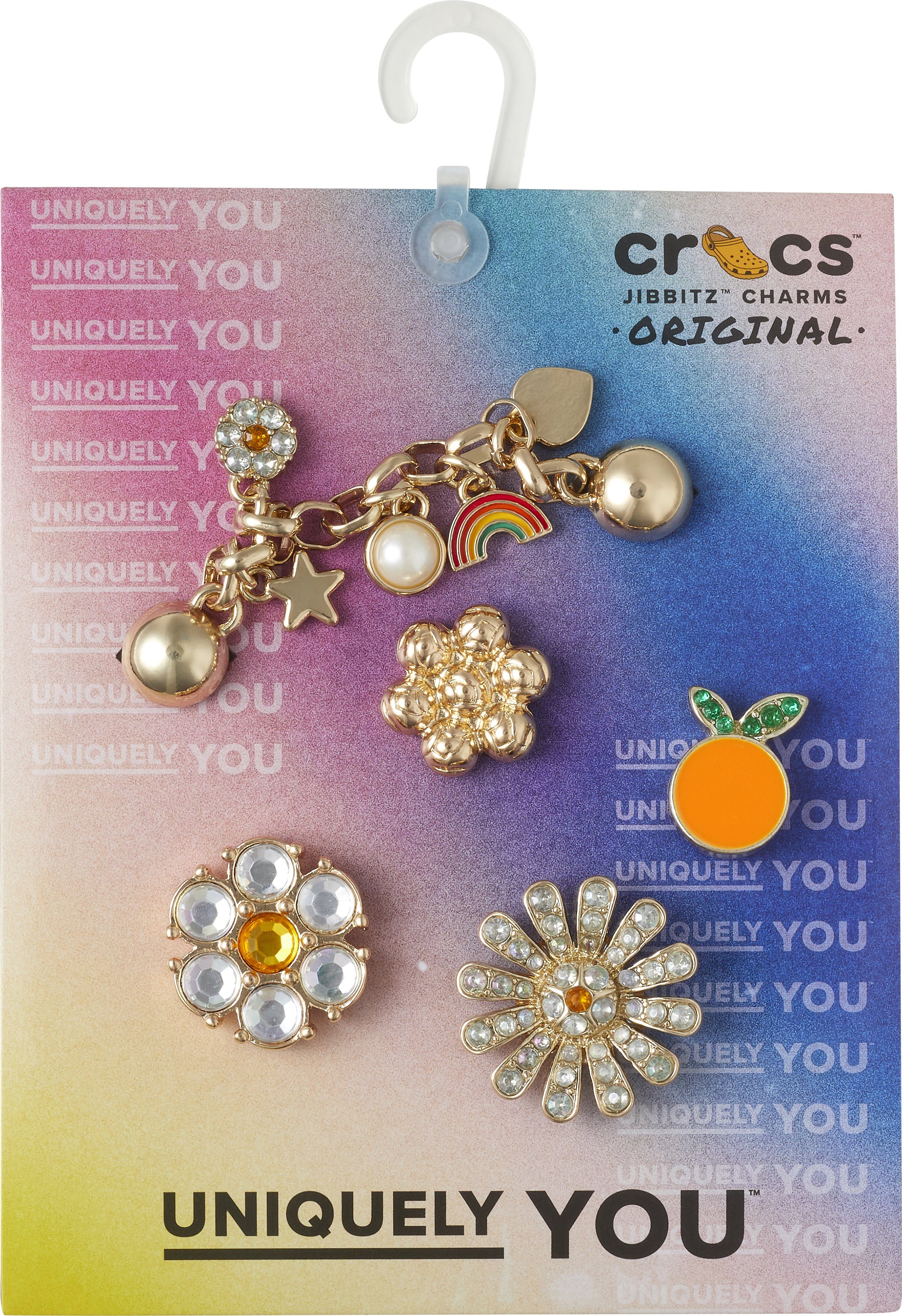 Crocs Schuhanstecker Jibbitz™ Everything Nice Gem (Set, 5-tlg., Kein Spielzeug. Nicht für Kinder unter 3 Jahren geeignet), mit verschiedenen Motiven