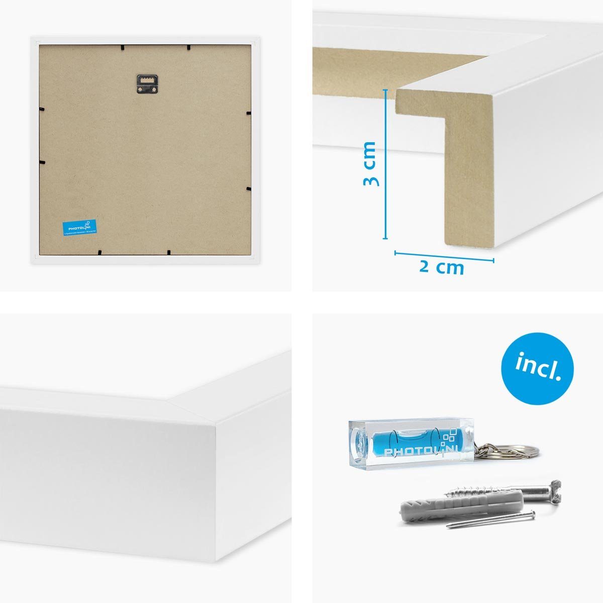 PHOTOLINI Bilderrahmen 2er Set 3D-Rahmen mit günstig online kaufen