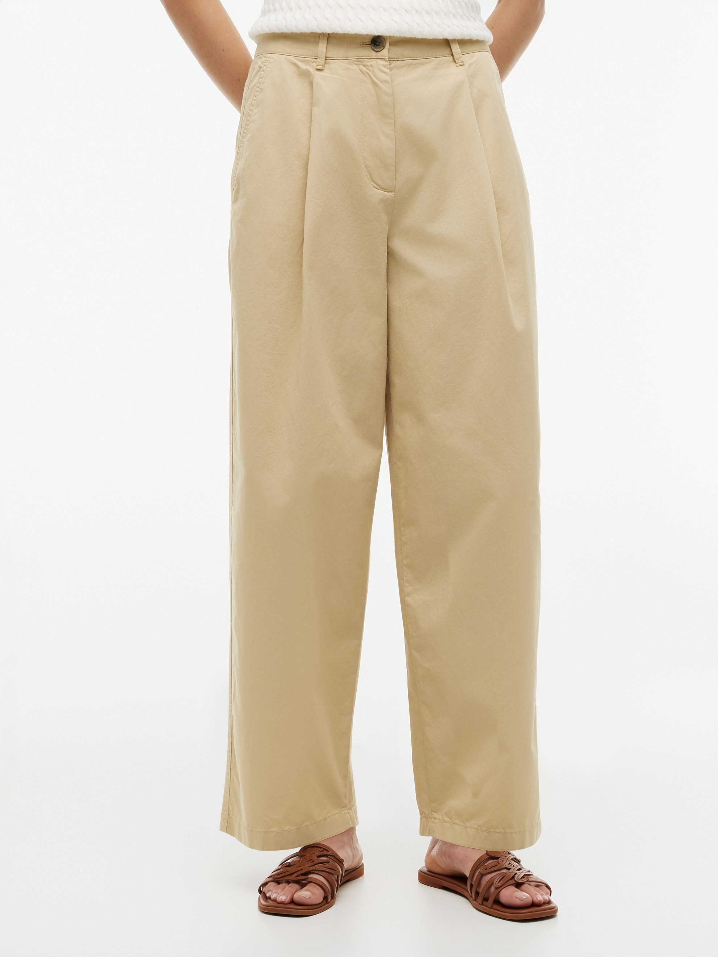 Tommy Hilfiger Chinohose COTTON BARREL CHINO Baumwolle, Barrel Fit