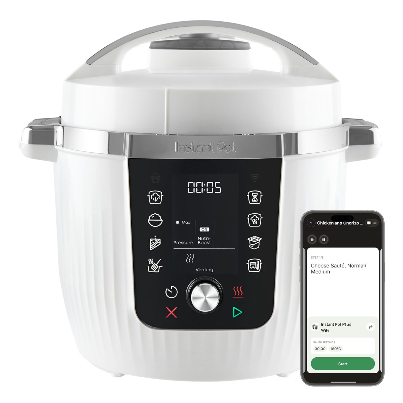 Instant Pot Multikocher 112-0001-01-EU, 1200 W, 5.7 l Schüssel