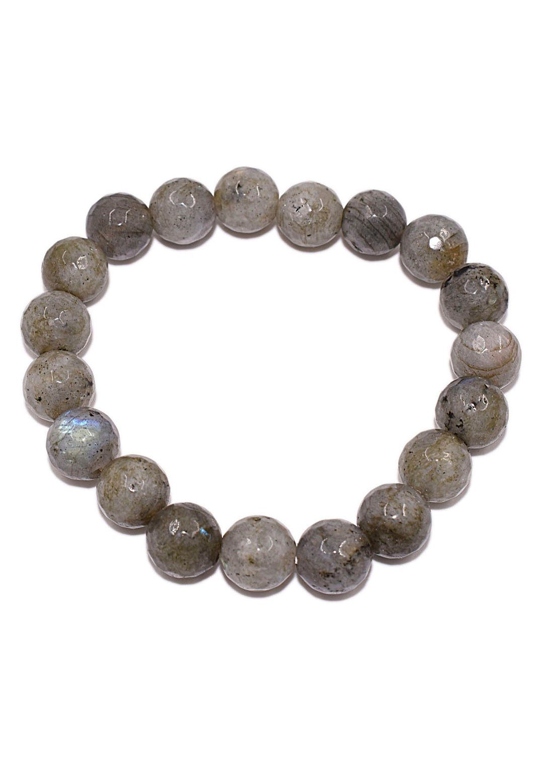 Firetti Armband Schmuck Geschenk Armschmuck Armkette Edelstein Farbstein Labradorit, Made in Germany - mit Labradorit