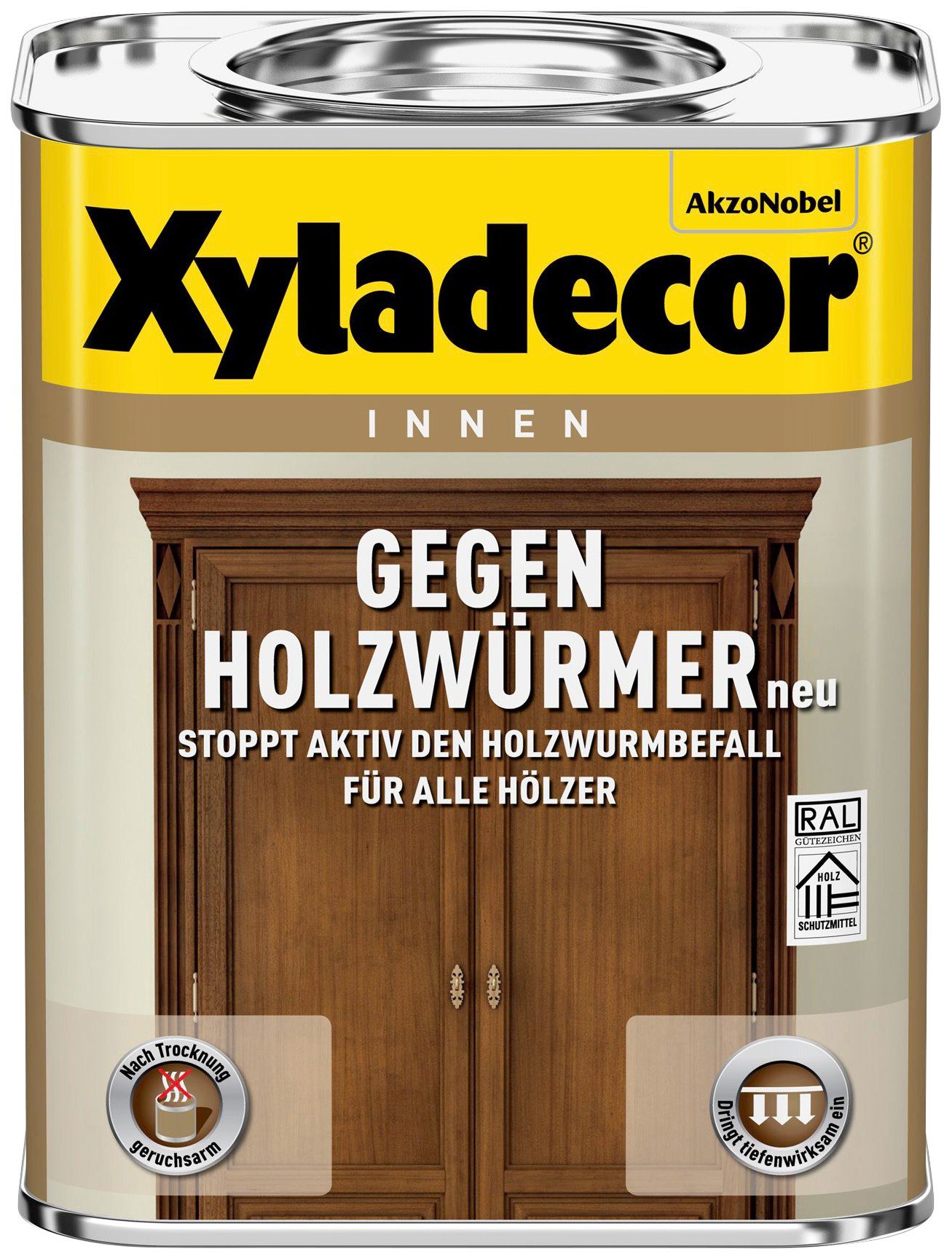 Xyladecor  Holzschutzlasur Liter oder 0,13 transparent 0,25 Liter, Gegen Holzwürmer