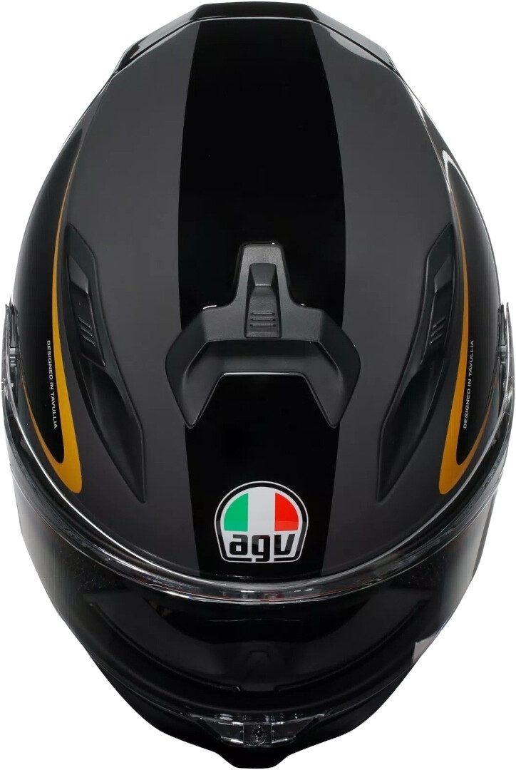 AGV Motorradhelm K7 Flow 46 Helm, vorbereitet für Kommunikationssystem,integriertes Sonnenvisier
