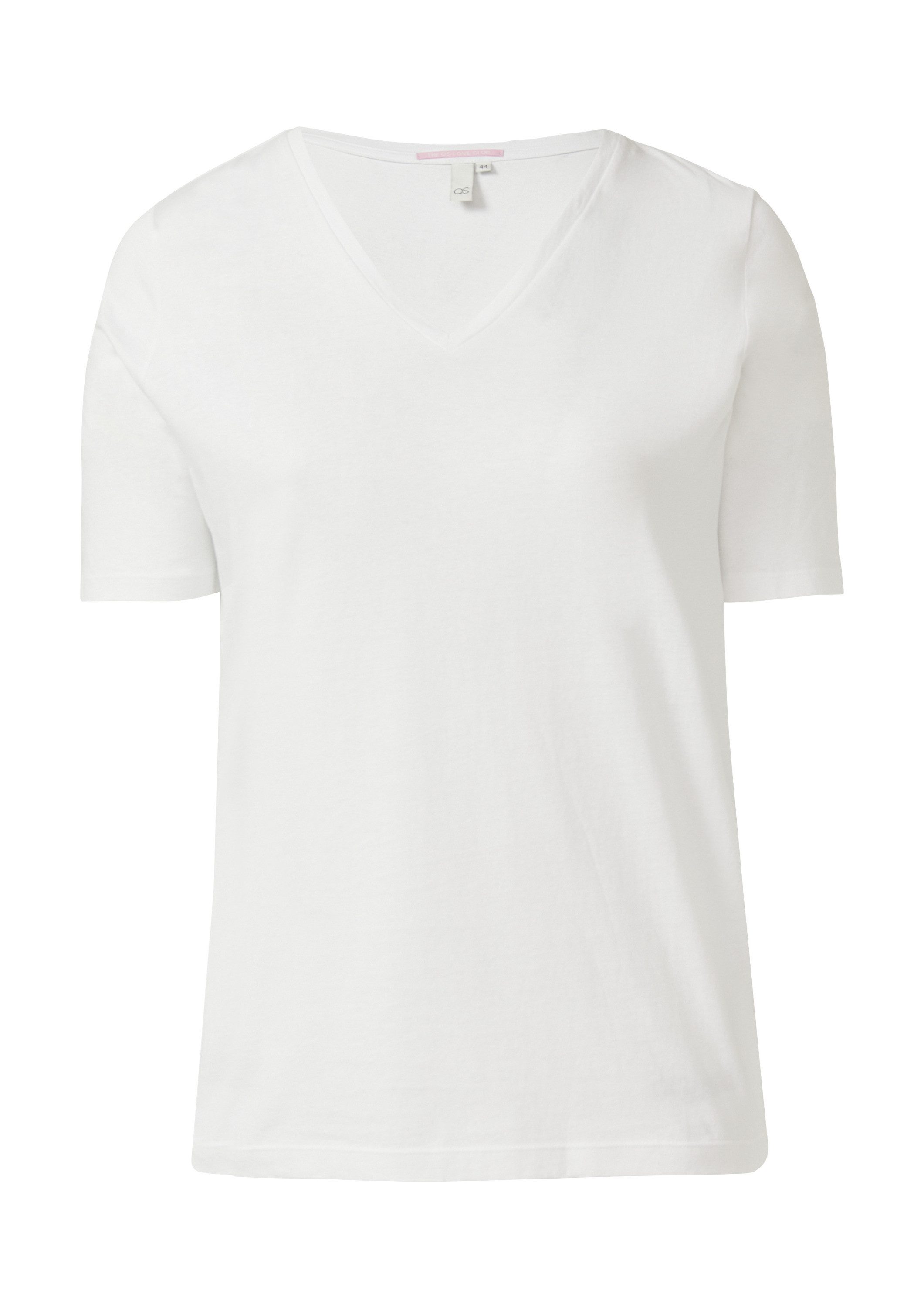QS Kurzarmshirt T-Shirt Baumwollshirt günstig online kaufen