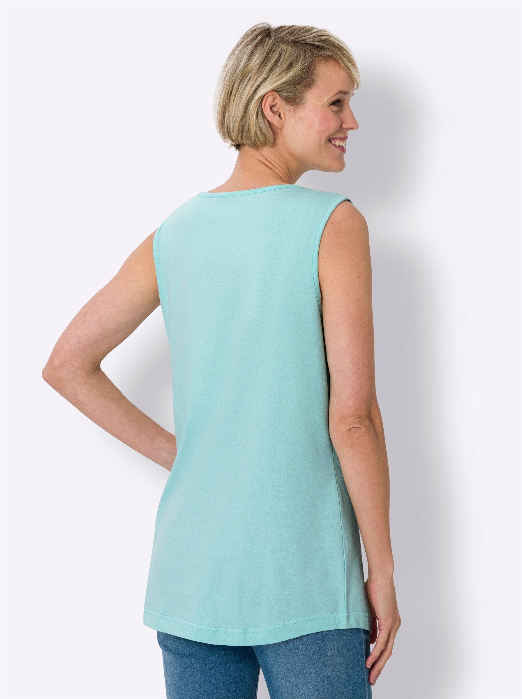 Sieh an! Shirttop Doppelpack Tops Ärmellos (2-tlg)