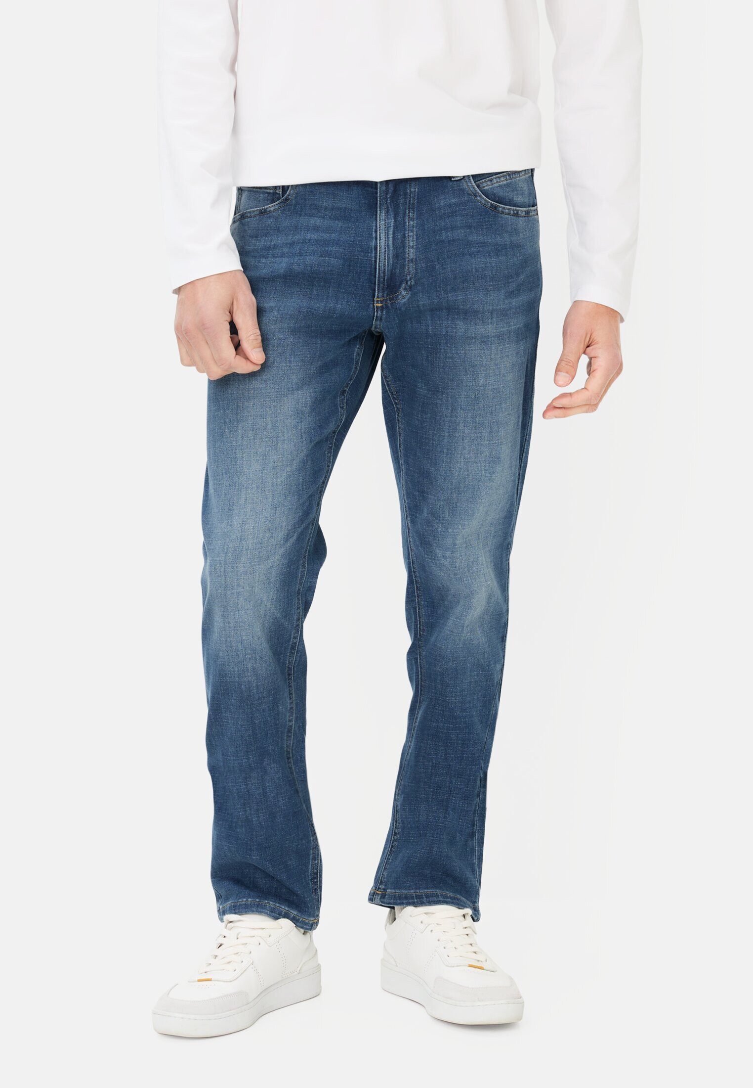 camel active Regular-fit-Jeans fleXXXactive® Jeans mit kühlendem Effekt Bau günstig online kaufen