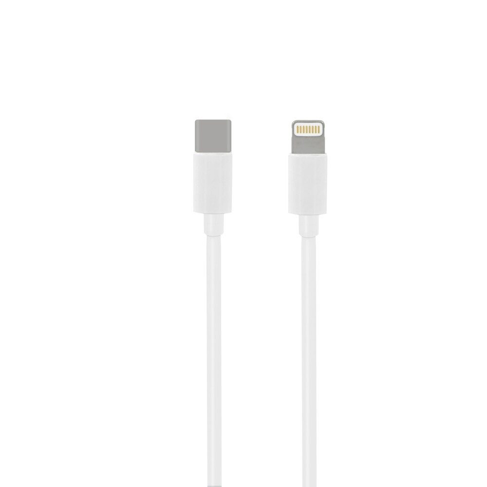 USB-C zu Lightning Kabel, 1m, Schnellladegerät, Weiß, MX0K2ZM/A Smartphone-Ladegerät (USB-Kabel, 1-tlg)