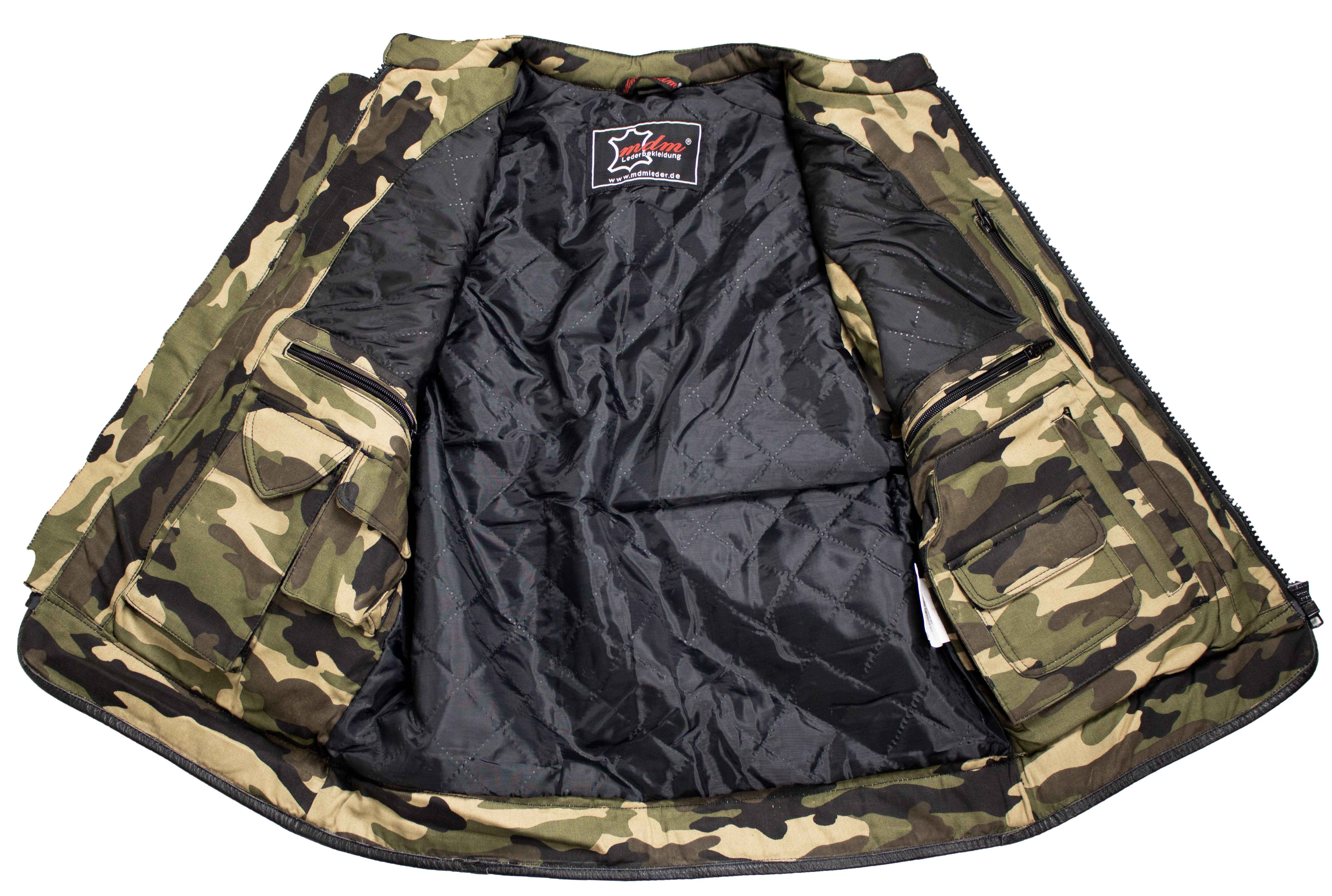 MDM Jagdweste Tactical Weste Camouflage Herren Outdoor Utility Weste Tarnmuster – Bild 4 von 5