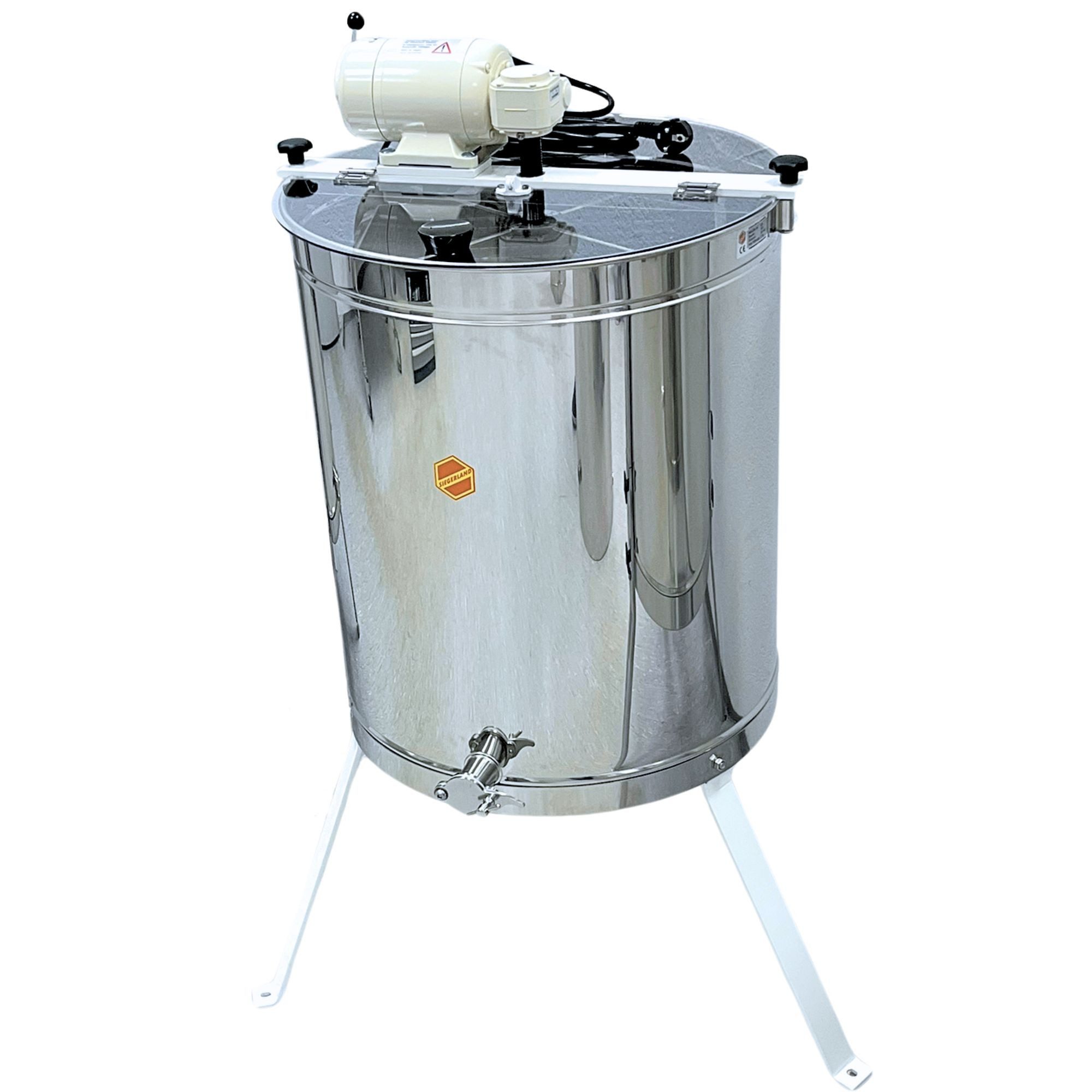 Siegerland Honigschleuder M524 4 Waben Motorschleuder mit geteilter Welle Schleuder tangential, 2800,00 U/min, Honigzentrifuge