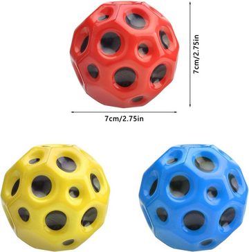 XDeer Lernspielzeug Space Ball,Springen Ball,Sportball,Hüpfbälle,Mini Bouncing Ball (3-St), Bouncy Balls,interaktives Spielzeug für Kinder zum Stressabbau