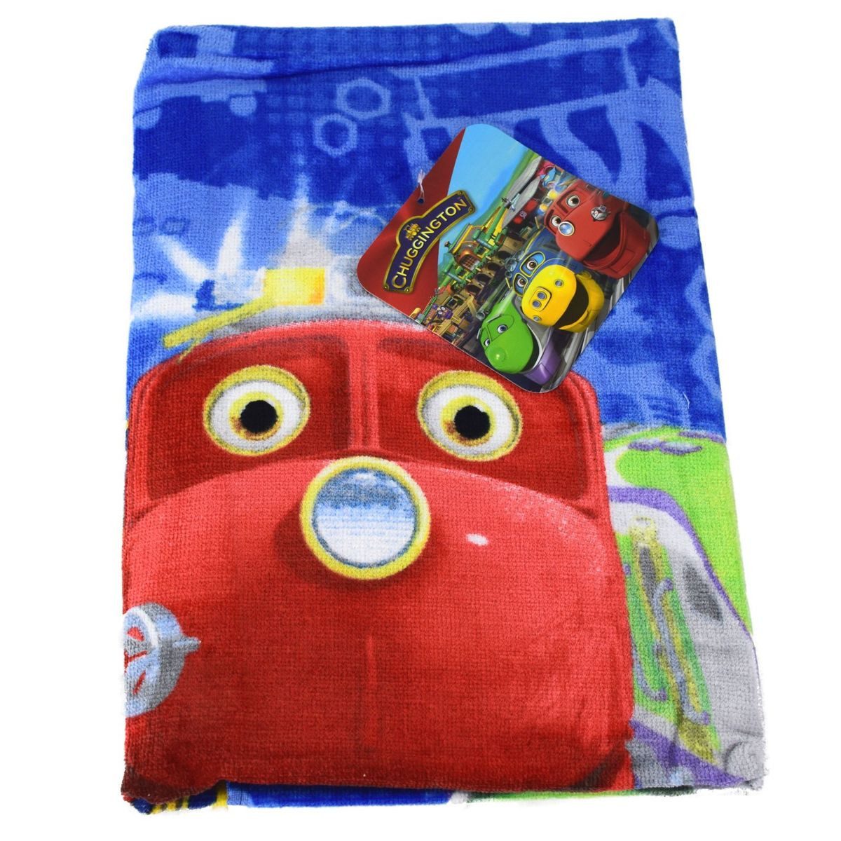 Carbotex Handtücher Handtuch Chuggington der Größe 70x140 cm Baumwoll-Duschtuch für Kinder, (1-St), authentisches Design