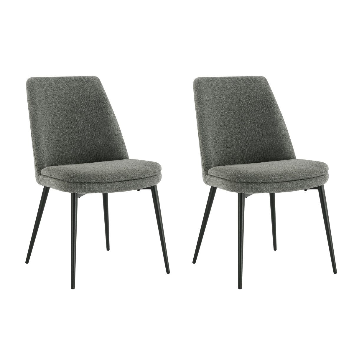 CHITA Polsterstuhl (Set, 2 St), 4-Fuß-Stuhl, Esszimmerstuhl, Verstellbare Füße, Metallgestell