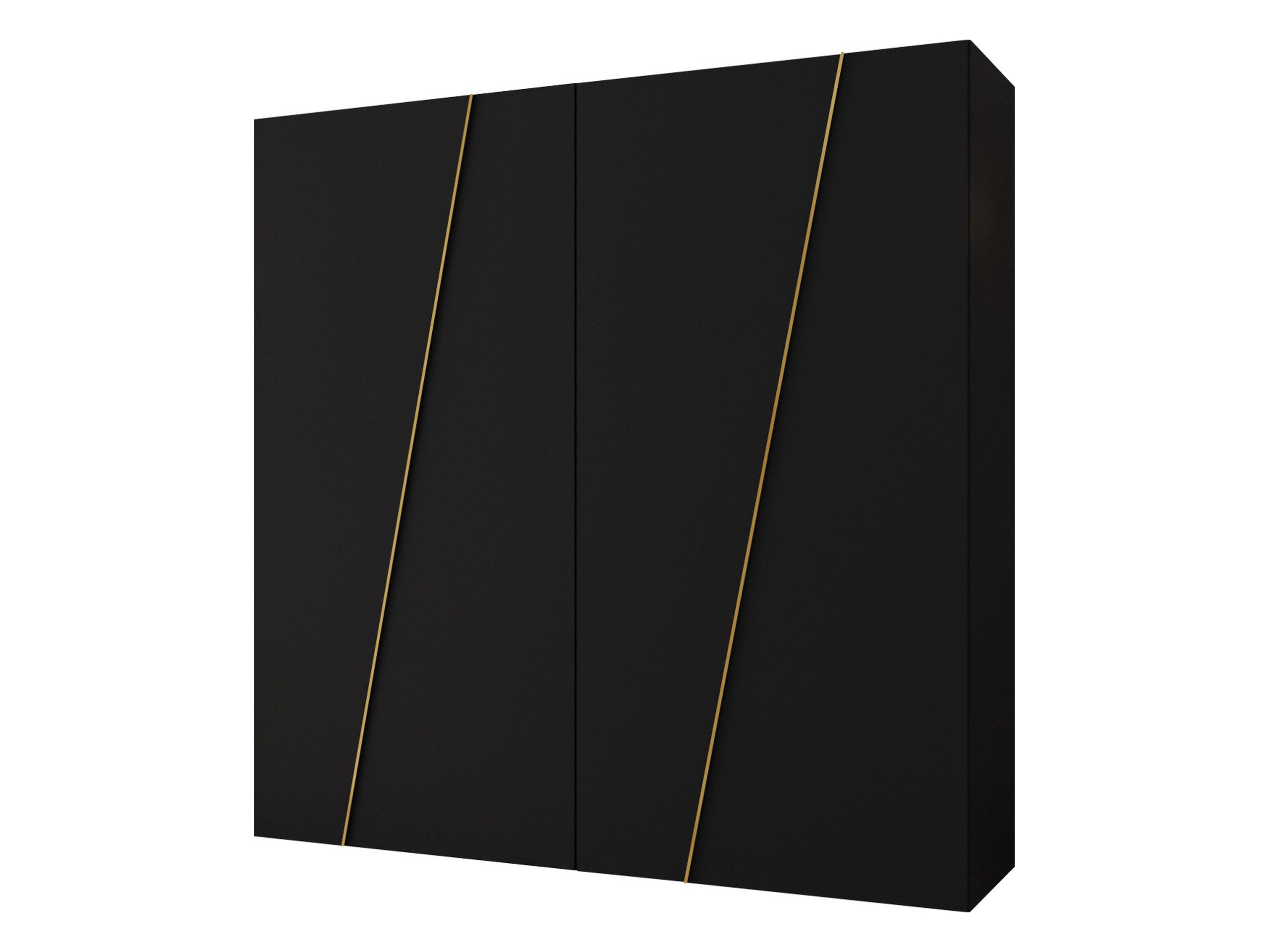 MIRJAN24 Kleiderschrank Zen 200 cm (mit vier Drehtüren) 200x50x202 cm, mit gedämpftem Schließsystemm