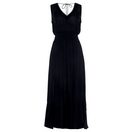 s.Oliver Maxikleid aus gekreppter Viskose zum Binden im Nacken, Sommerkleid, Strandkleid