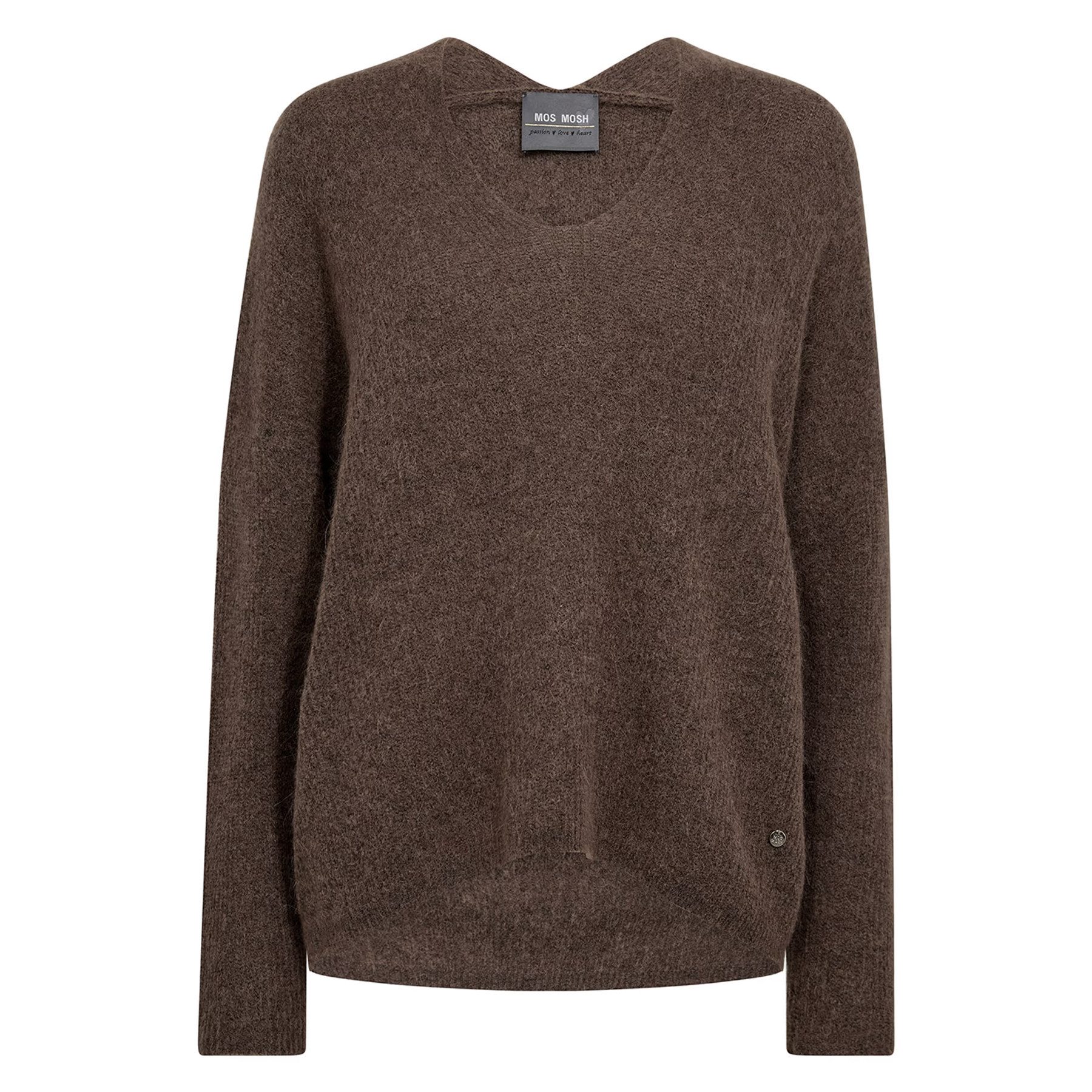 Mos Mosh Strickpullover MOS MOSH Pullover THORA mit Alpaka - Falcon