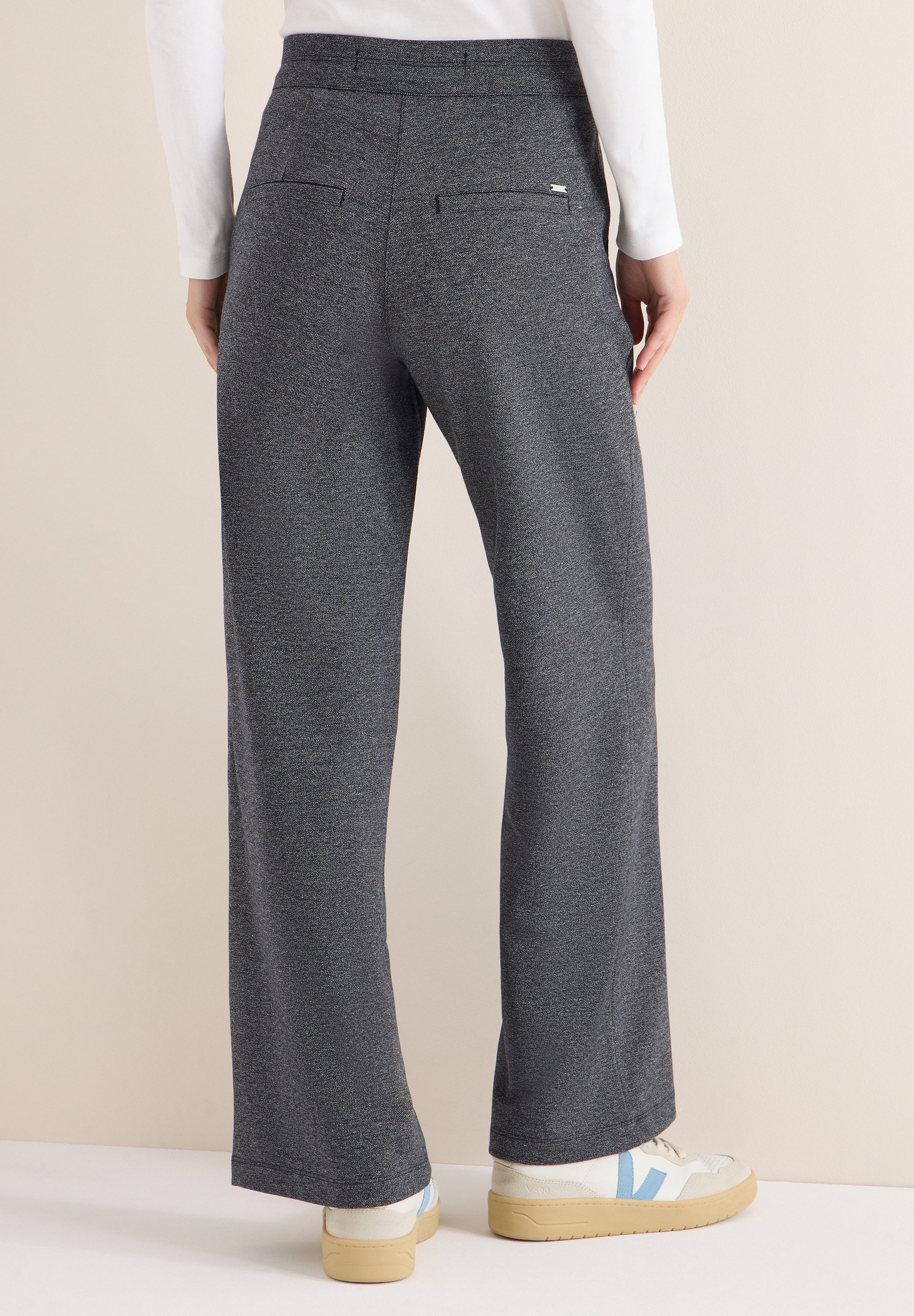 CECIL Stoffhose im elastischen Materialmix