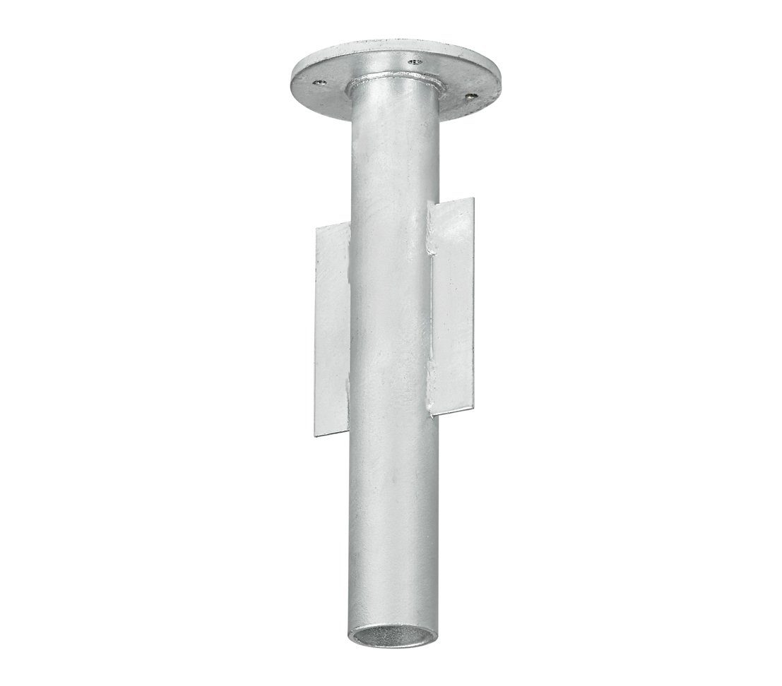 Dehner Schirmständer Bodenhülse für Ampelschirme, Ø 14.5 cm, Höhe 40 cm,  Robuste Metall-Bodenhülse zur sicheren Befestigung Ihres Ampelschirms