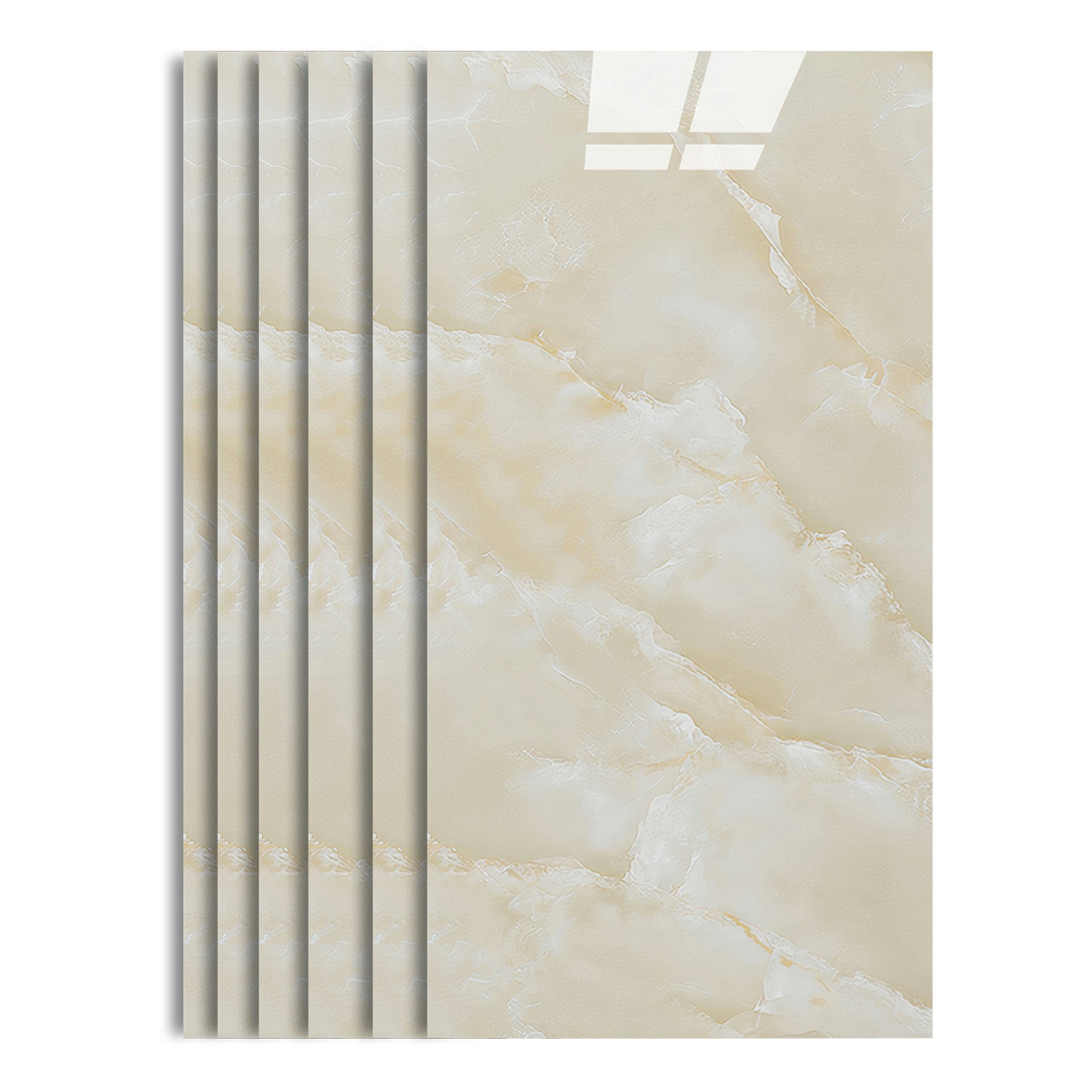 H-basics Fliesenaufkleber Klebefliesen Marmor 10 Stk – 60×30 cm, selbstkleb günstig online kaufen