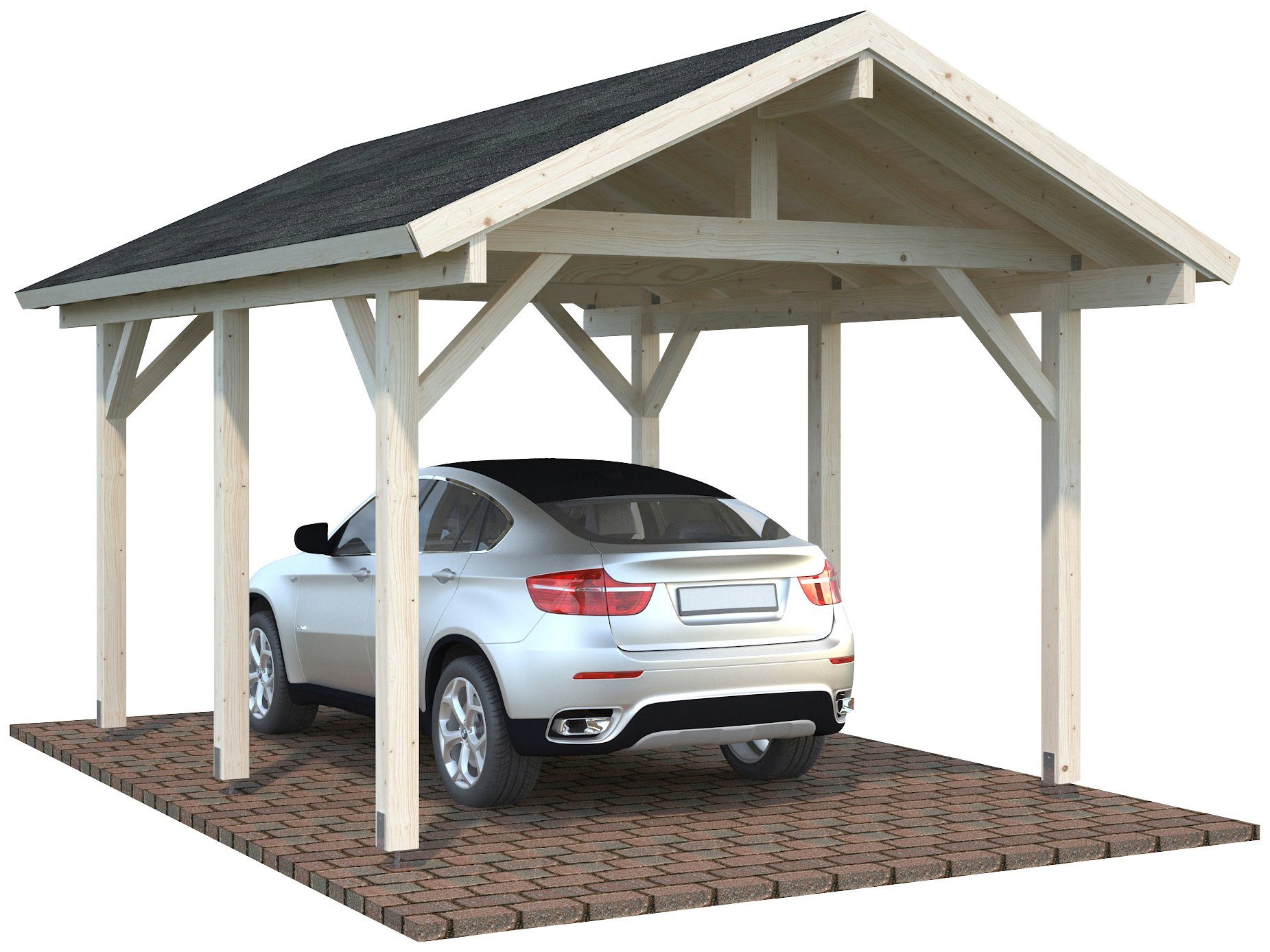 Palmako Einzelcarport Robert, BxT: 359x510 cm