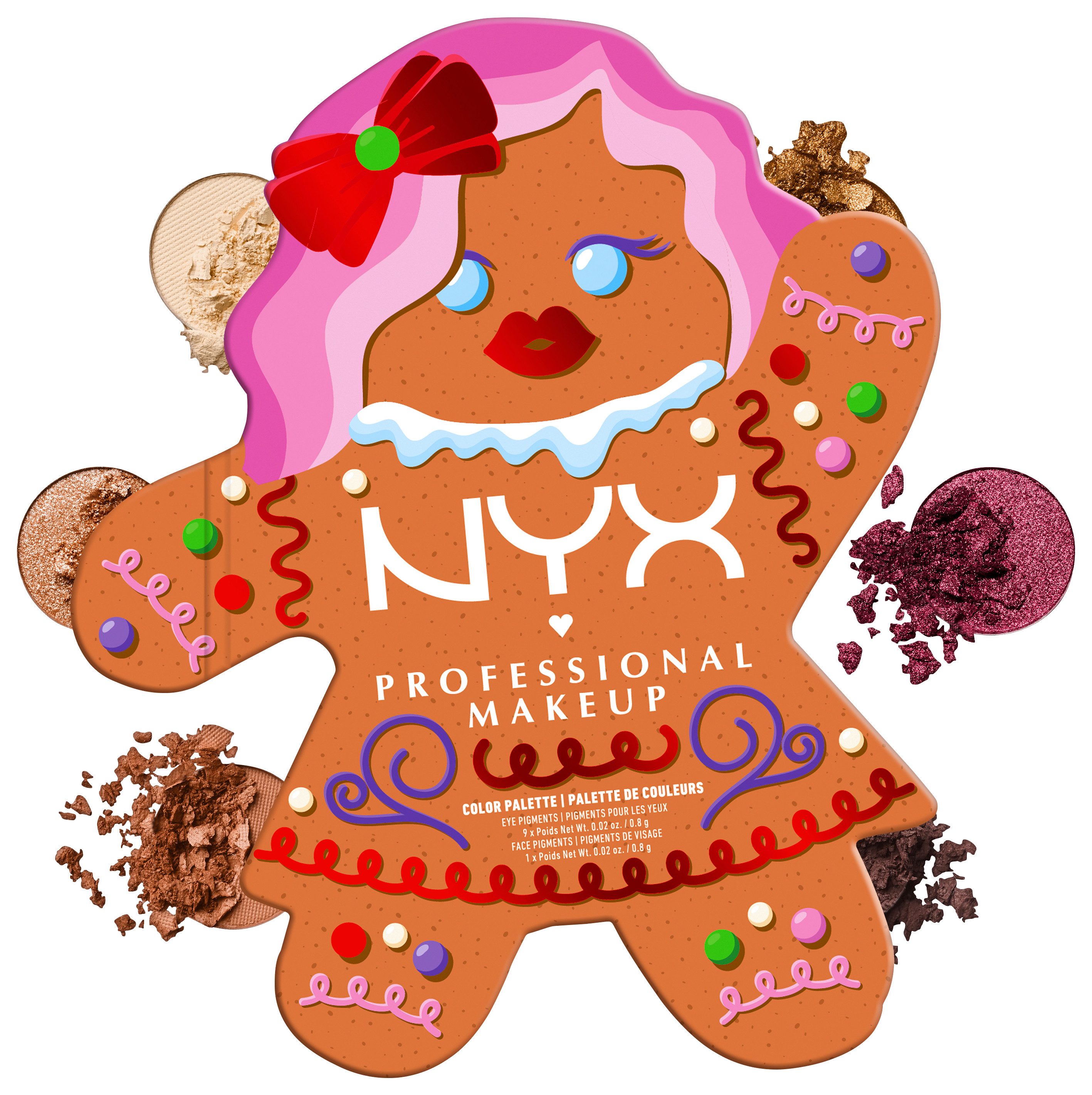 NYX PROFESSIONAL MAKEUP Lidschatten-Palette NYX Professional Makeup Gingerbraddie Palette
