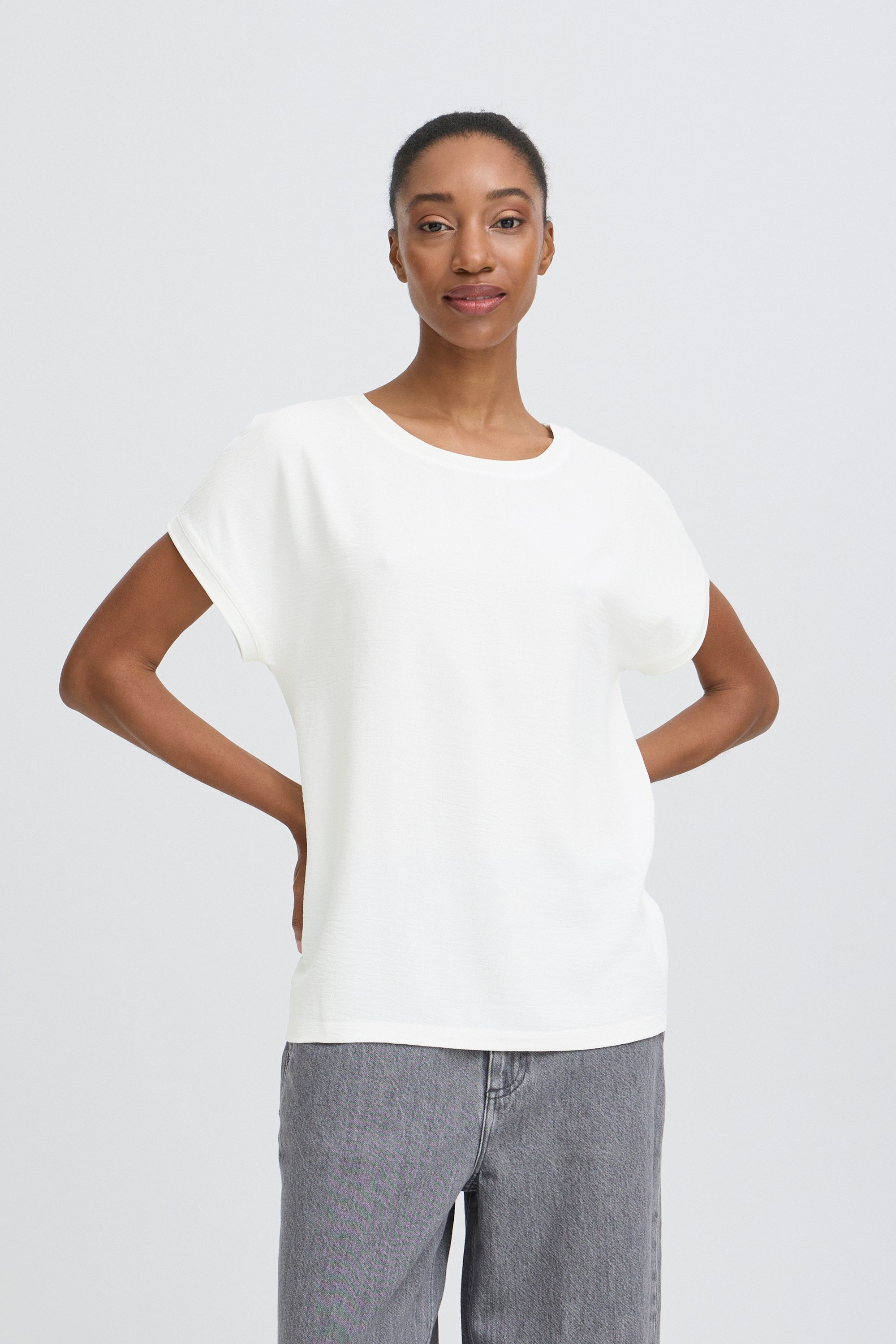 b.young T-Shirt Kurzarm-Bluse BYPANYAX